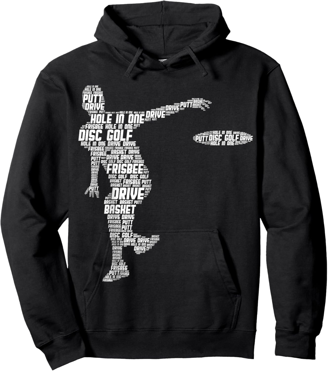 Disc Golf Frisbee Men Kids Hoodie - Hoodie | Black