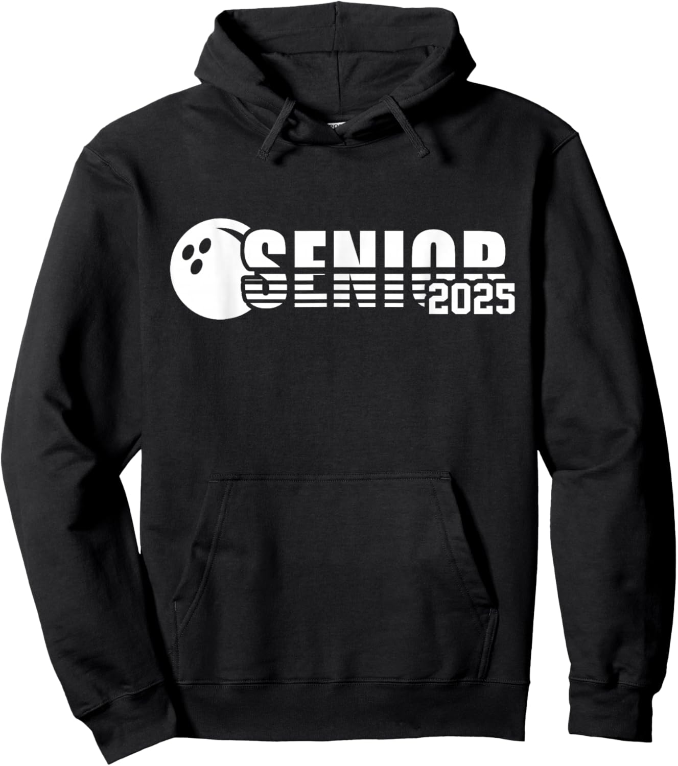 Senior 2025 Bowling Player Class Of 2025 Graduation Seniors Hoodie - Hoodie | Black