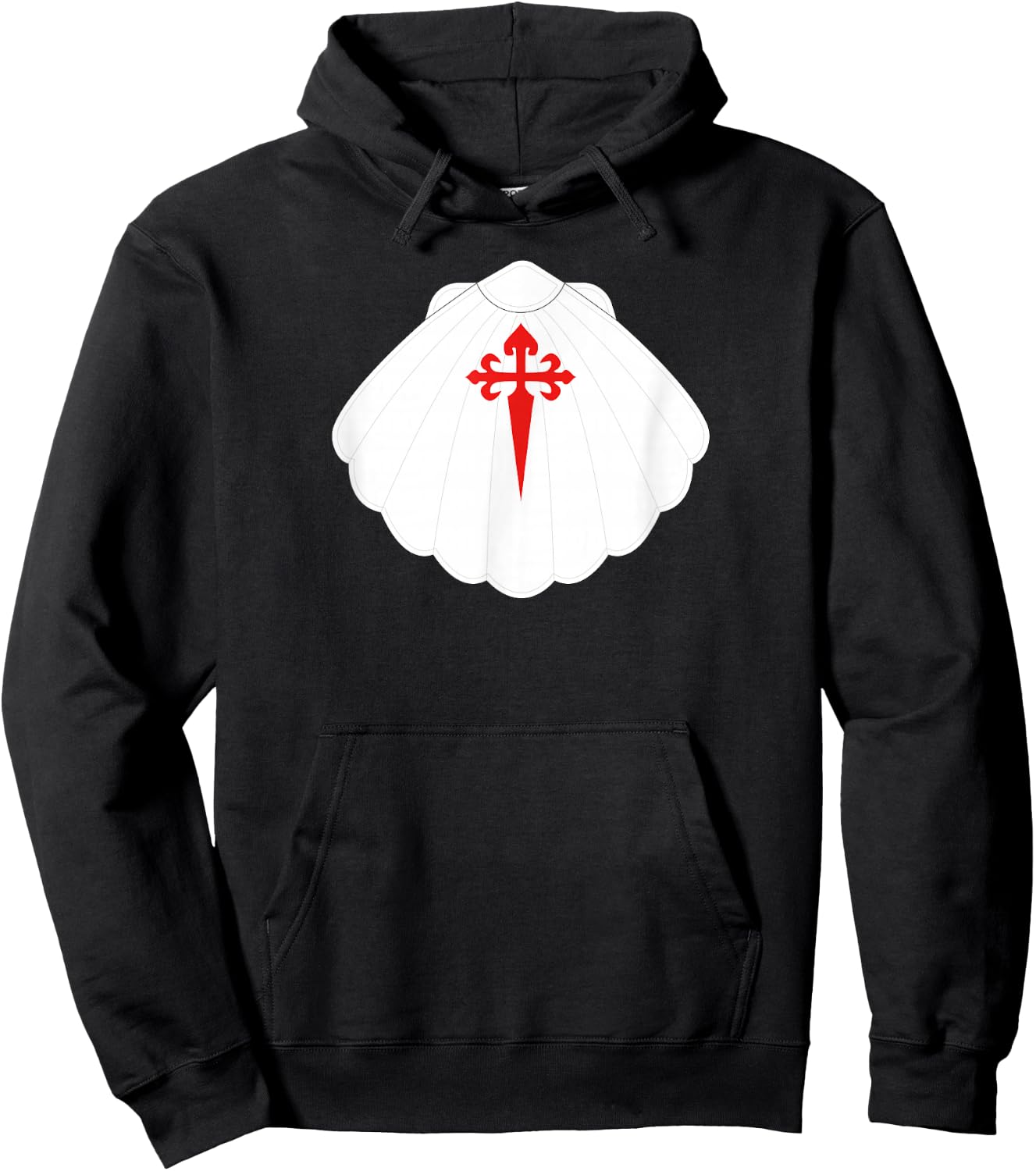 Camino de Santiago Pilgrims Way of Saint James Shell Symbol Gift Hoodie - Hoodie | Black