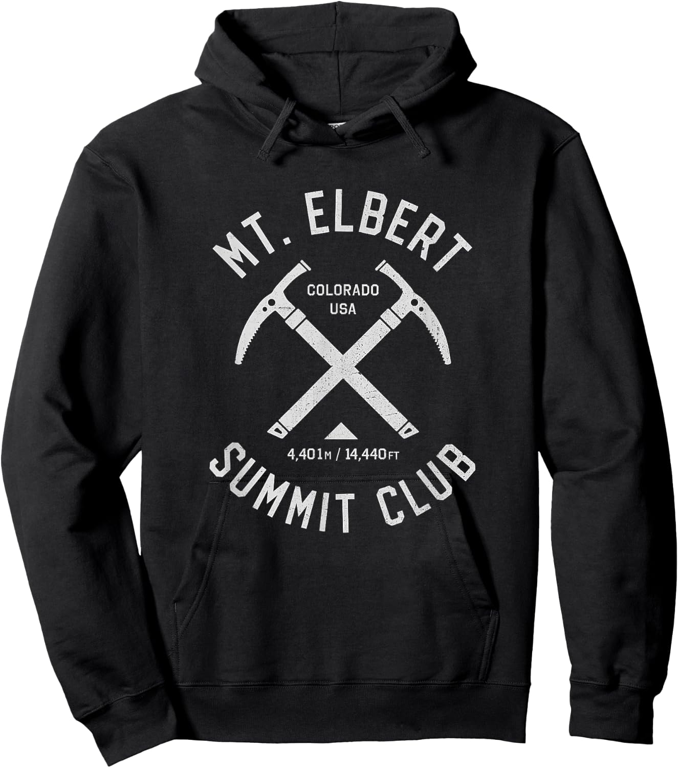 Mount Elbert Summit Club | I climbed Mt Elbert USA Hoodie - Hoodie | Black