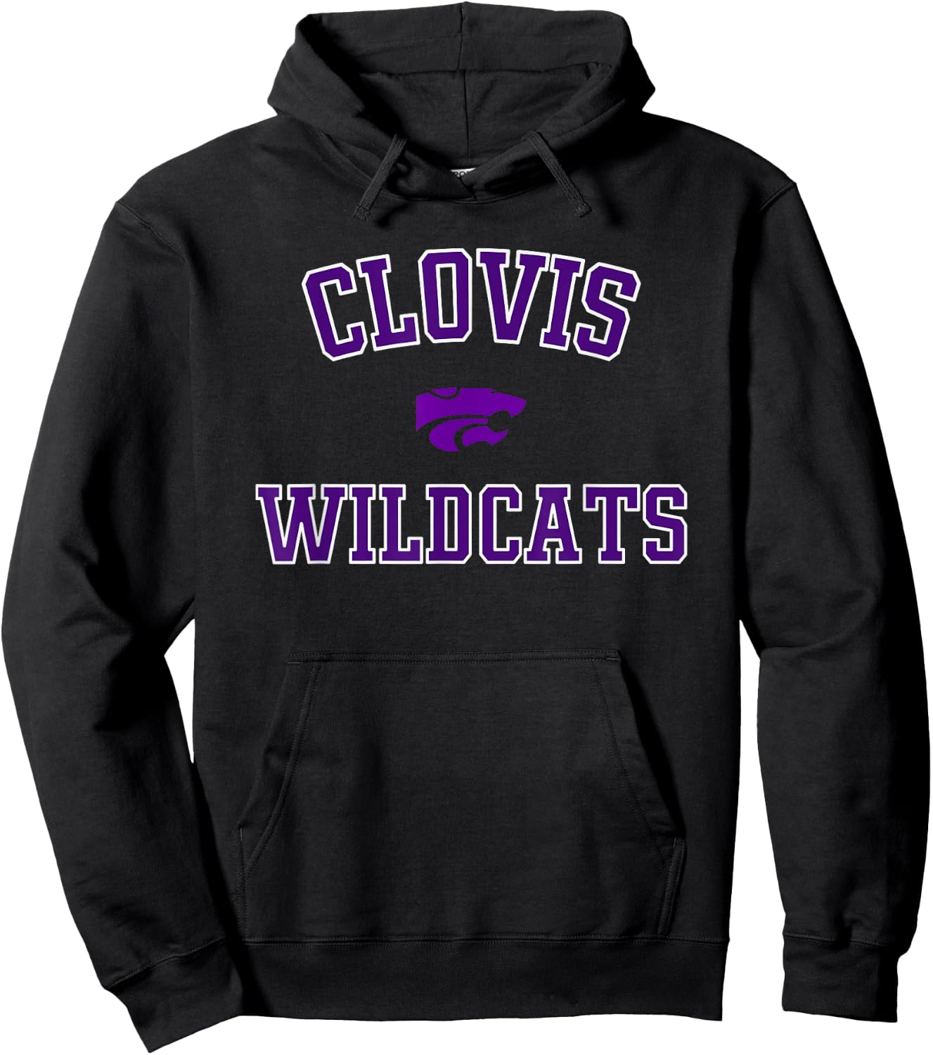 Clovis Wildcats Logo Varsity HS Hoodie - Hoodie | Black
