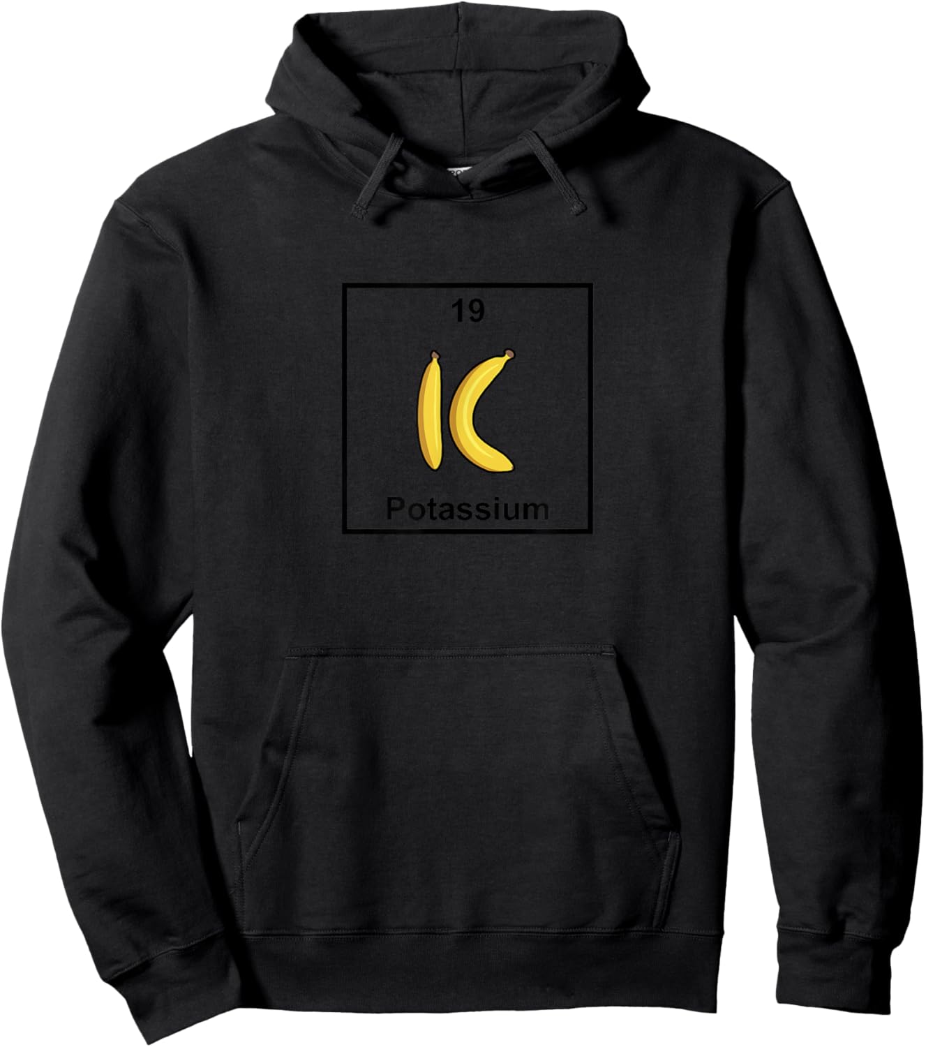 Potassium Banana Element Periodic Table Hoodie - Hoodie | Black