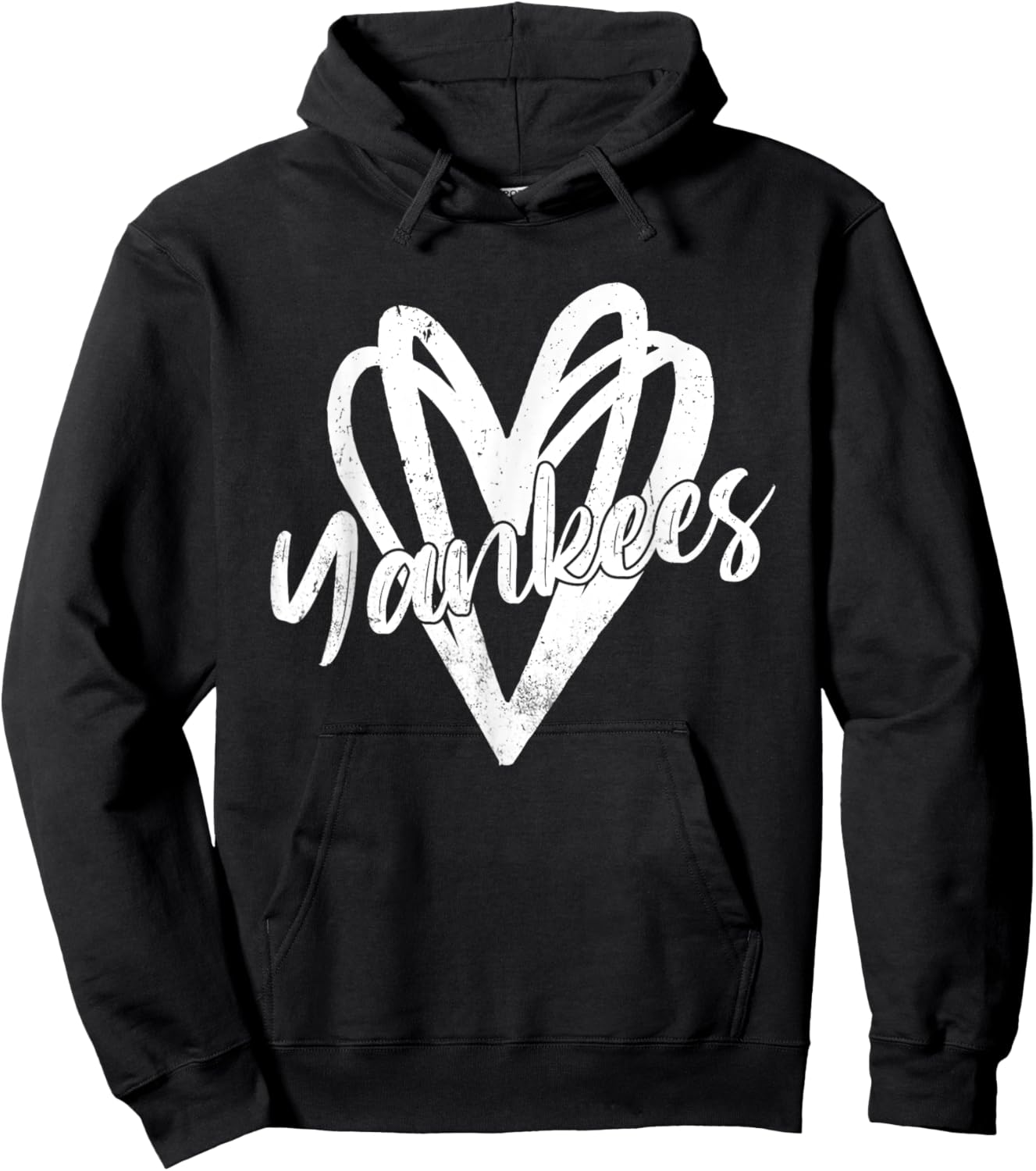 Graphic Yankees Proud Name Lovers Outfits Men Women Hearts Hoodie - Hoodie | Black