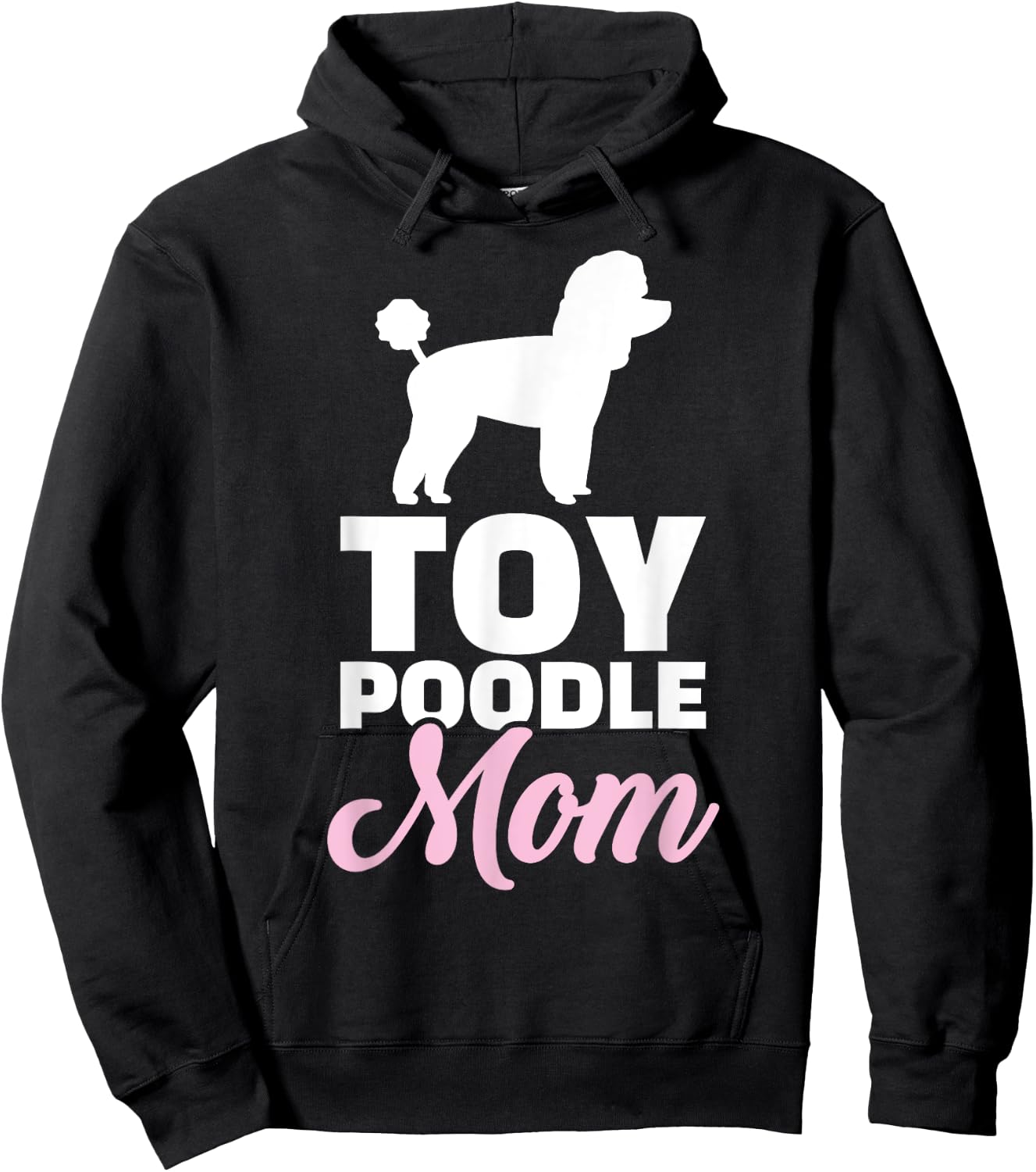 Toy poodle mom Hoodie - Hoodie | Black