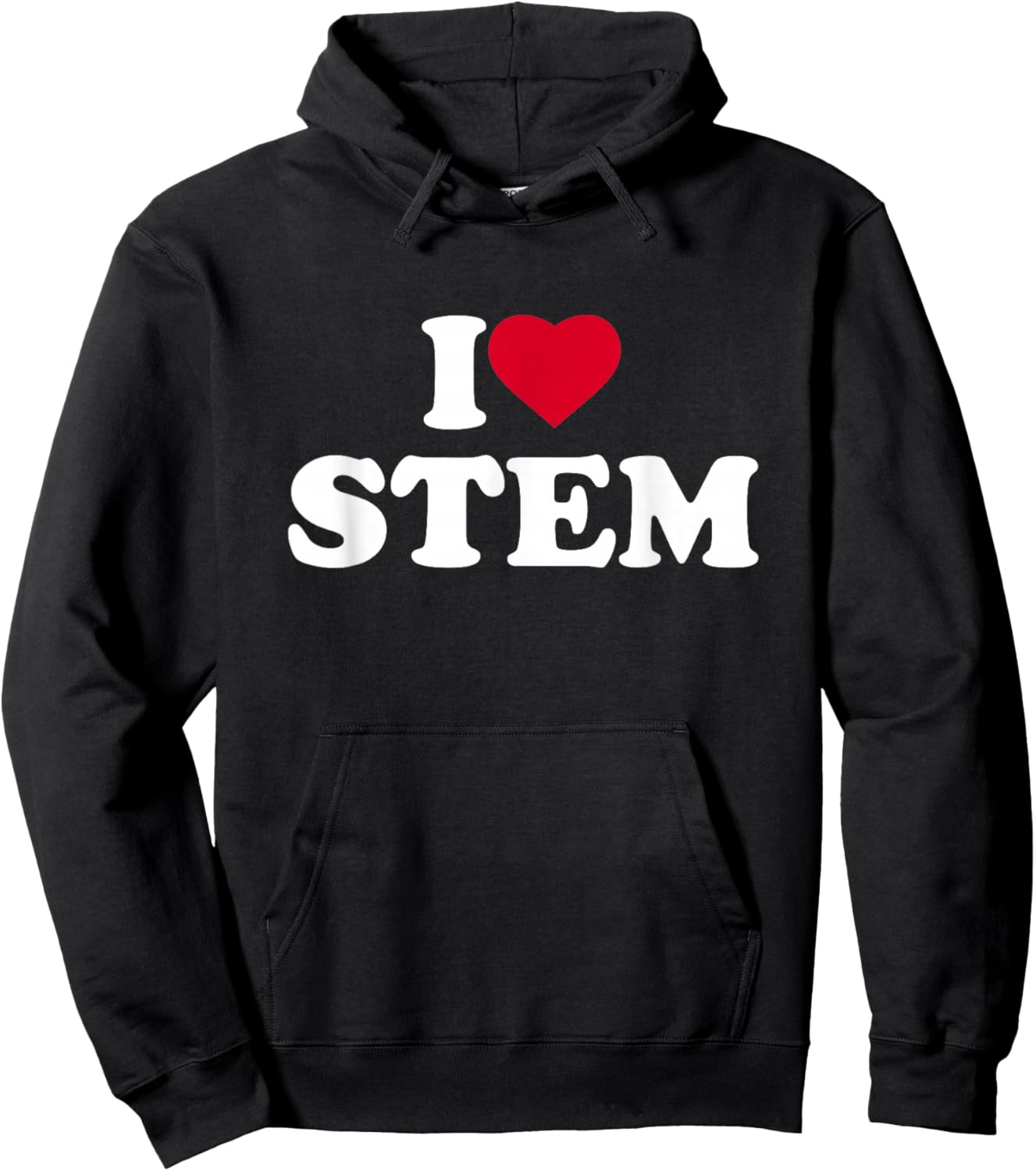 I Love Heart STEM Lover Science Technology Engineering Math Hoodie - Hoodie | Black