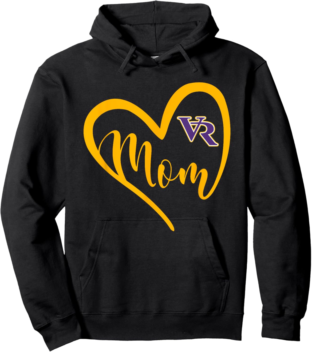 Villa Rica Wildcats Logo Heart Mom HS Hoodie - Hoodie | Black