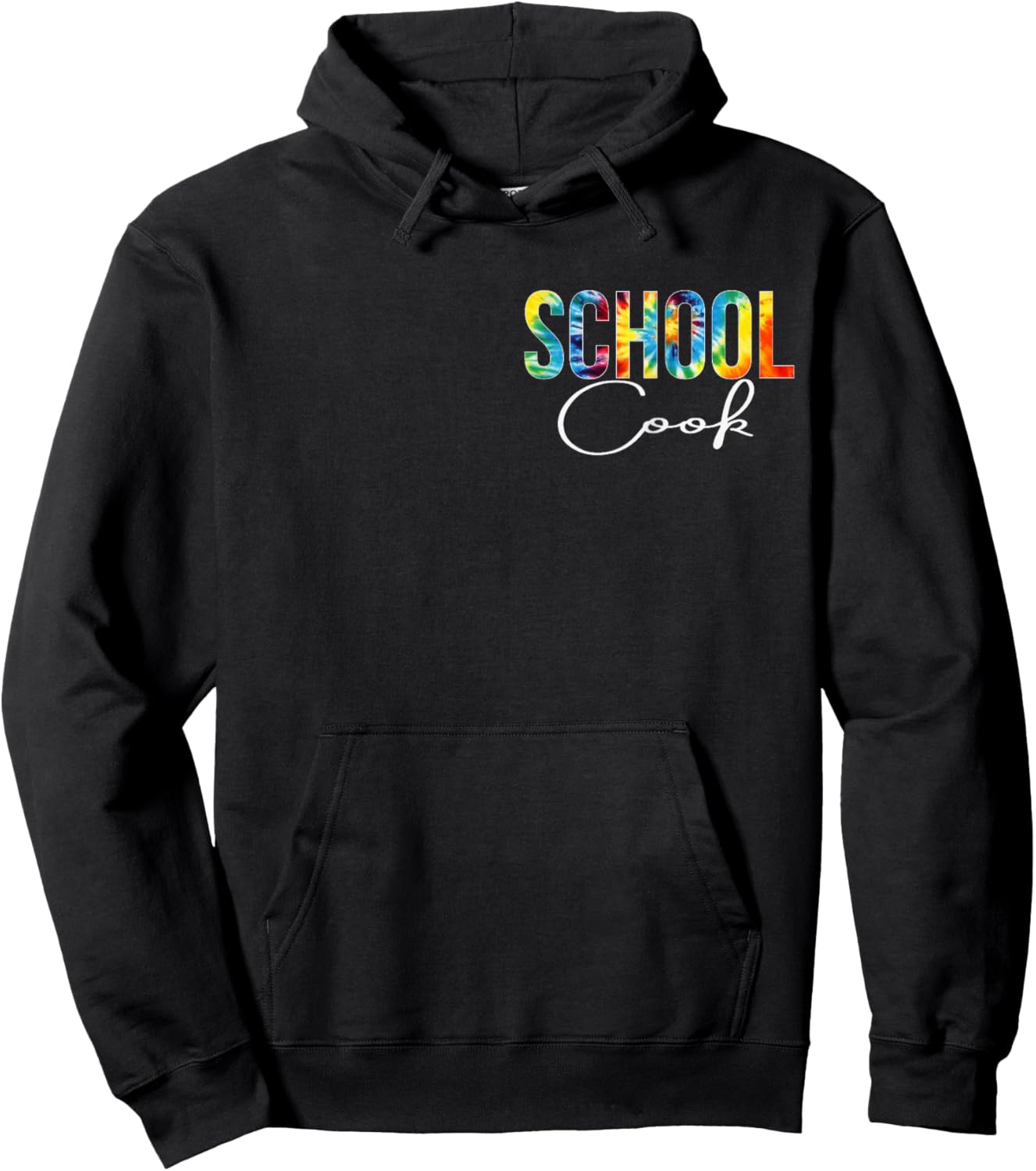 School Cook For Work Tie Dye Back To School Appreciation Day Hoodie - Hoodie | Black