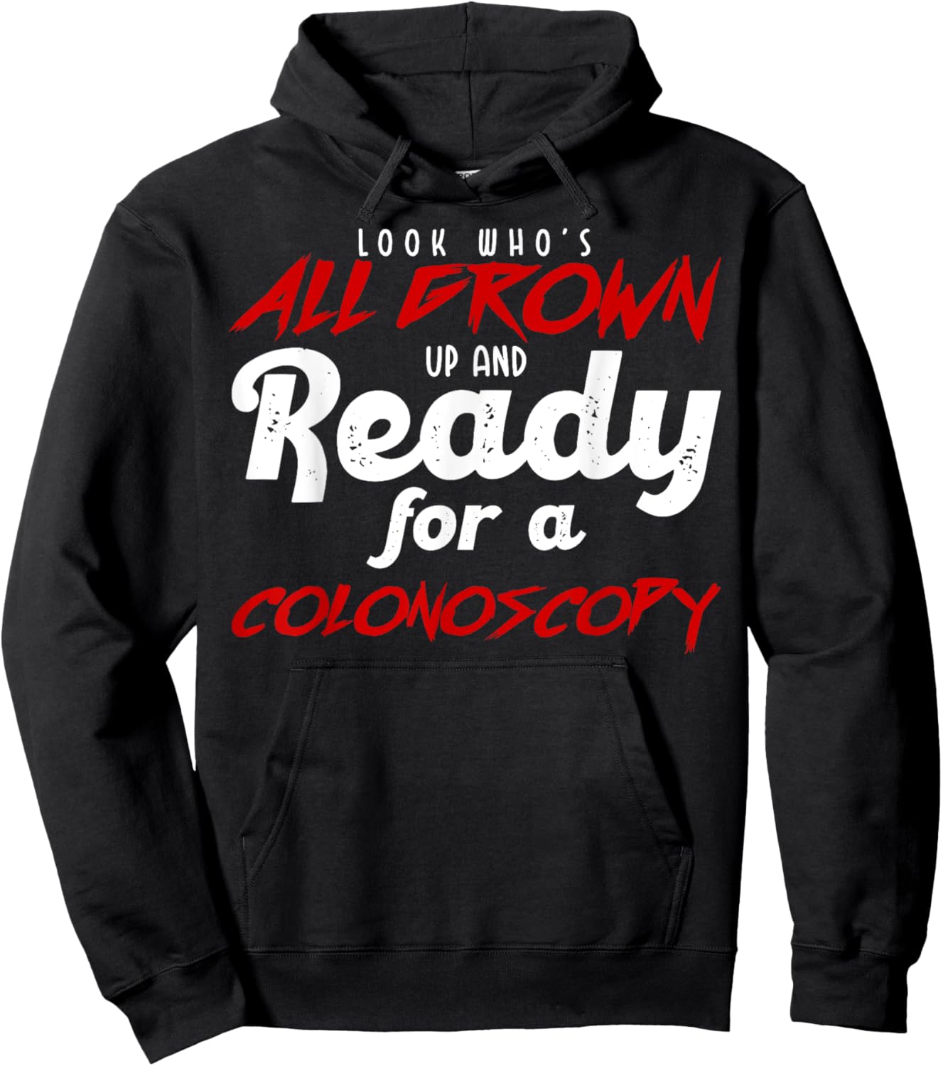 Humor Coloscopy Funny 40 Years Old Health Hoodie - Hoodie | Black