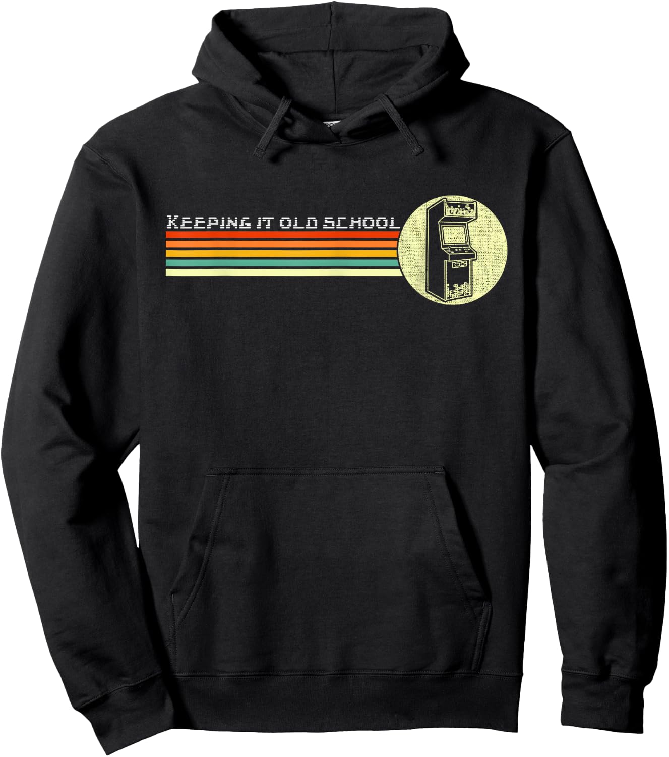 80s Video Game Vintage Retro Arcade Old School Hoodie - Hoodie | Black