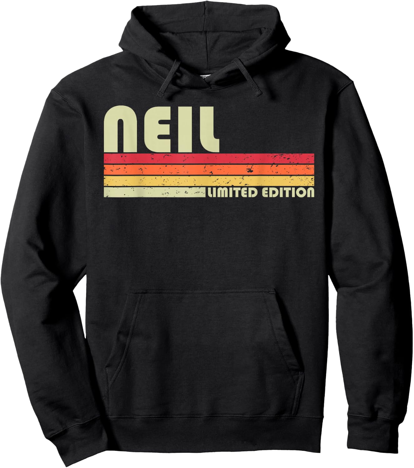 Neil Gift Name Personalized Funny Retro Vintage Birthday Small Hoodie - Hoodie | Black