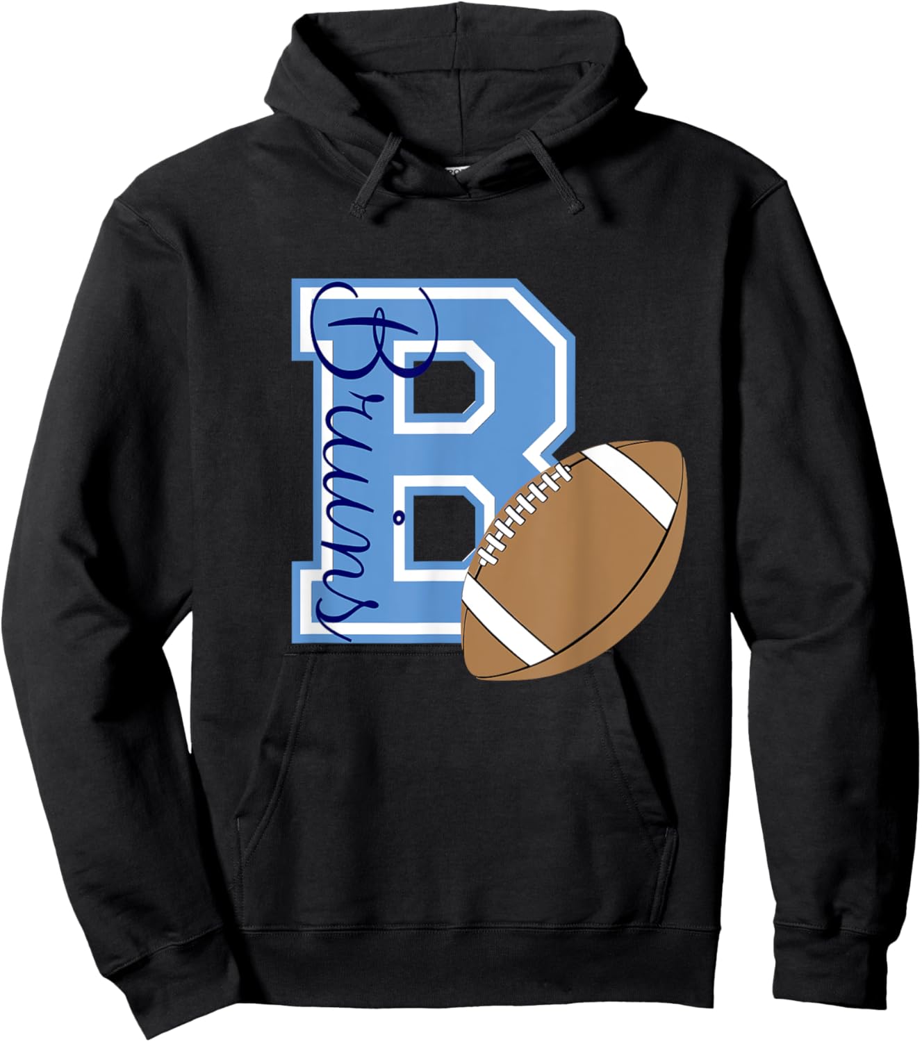 Bartlesville Bruins Football Hoodie - Hoodie | Black
