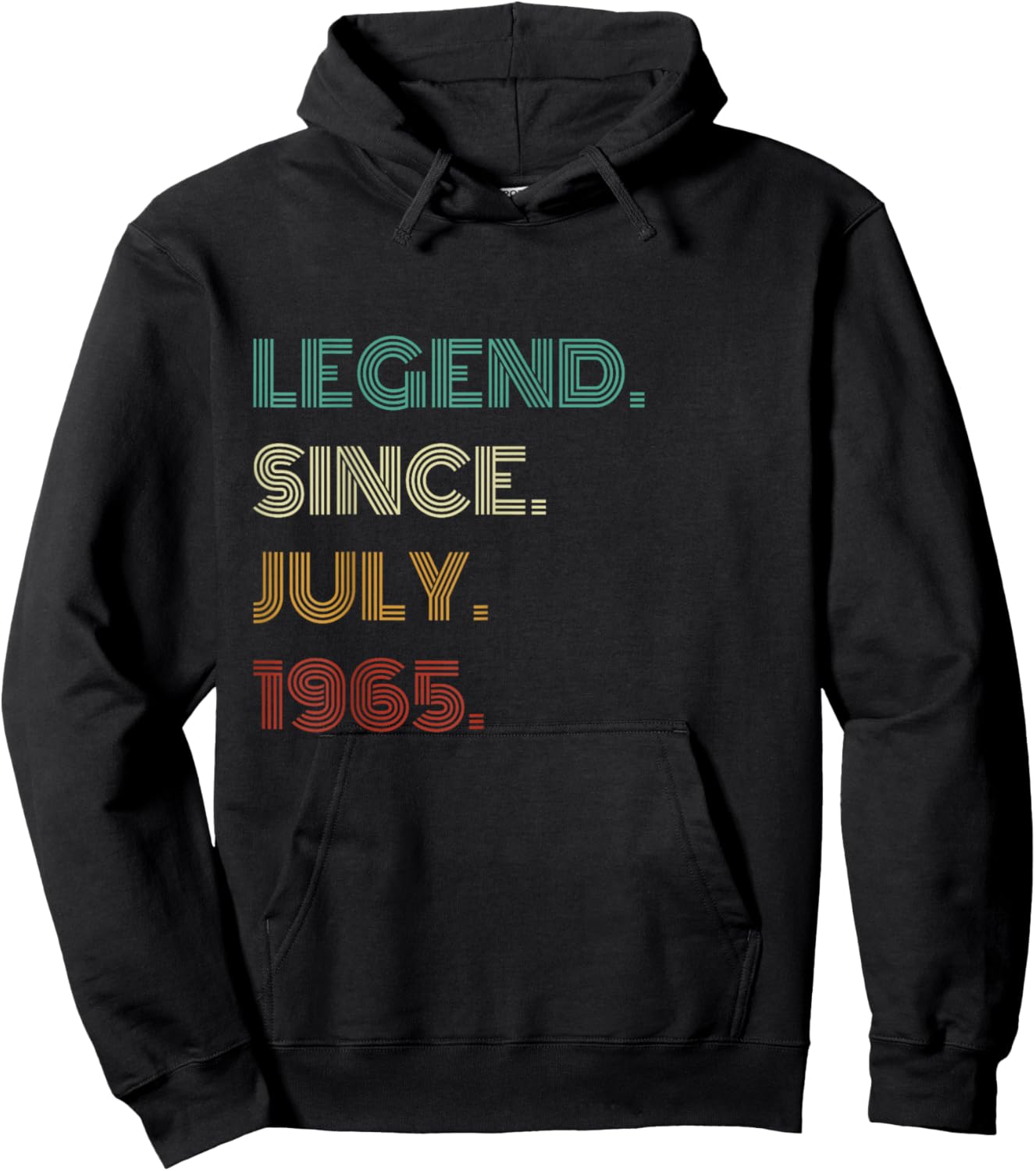 60 Years Old Legend Since July 1965 60th Birthday Hoodie - Hoodie | Black
