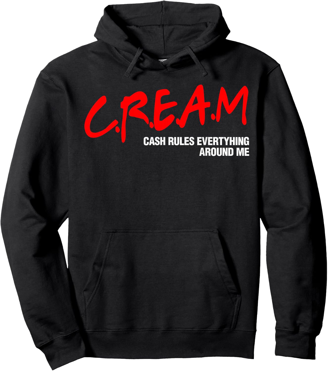 Cream Cash Rules Everything Around Me Hoodie - Hoodie | Black