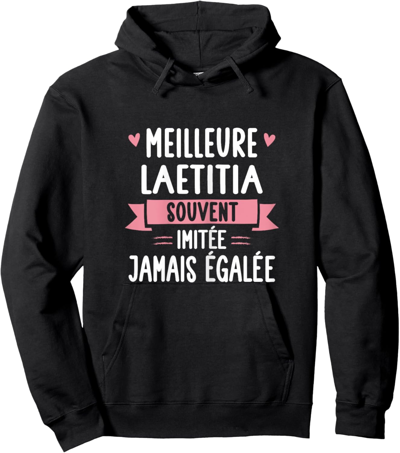 Unique Woman Humour Gift Personalized Name Laetitia , Black, Female X-Small Hoodie - Hoodie | Black