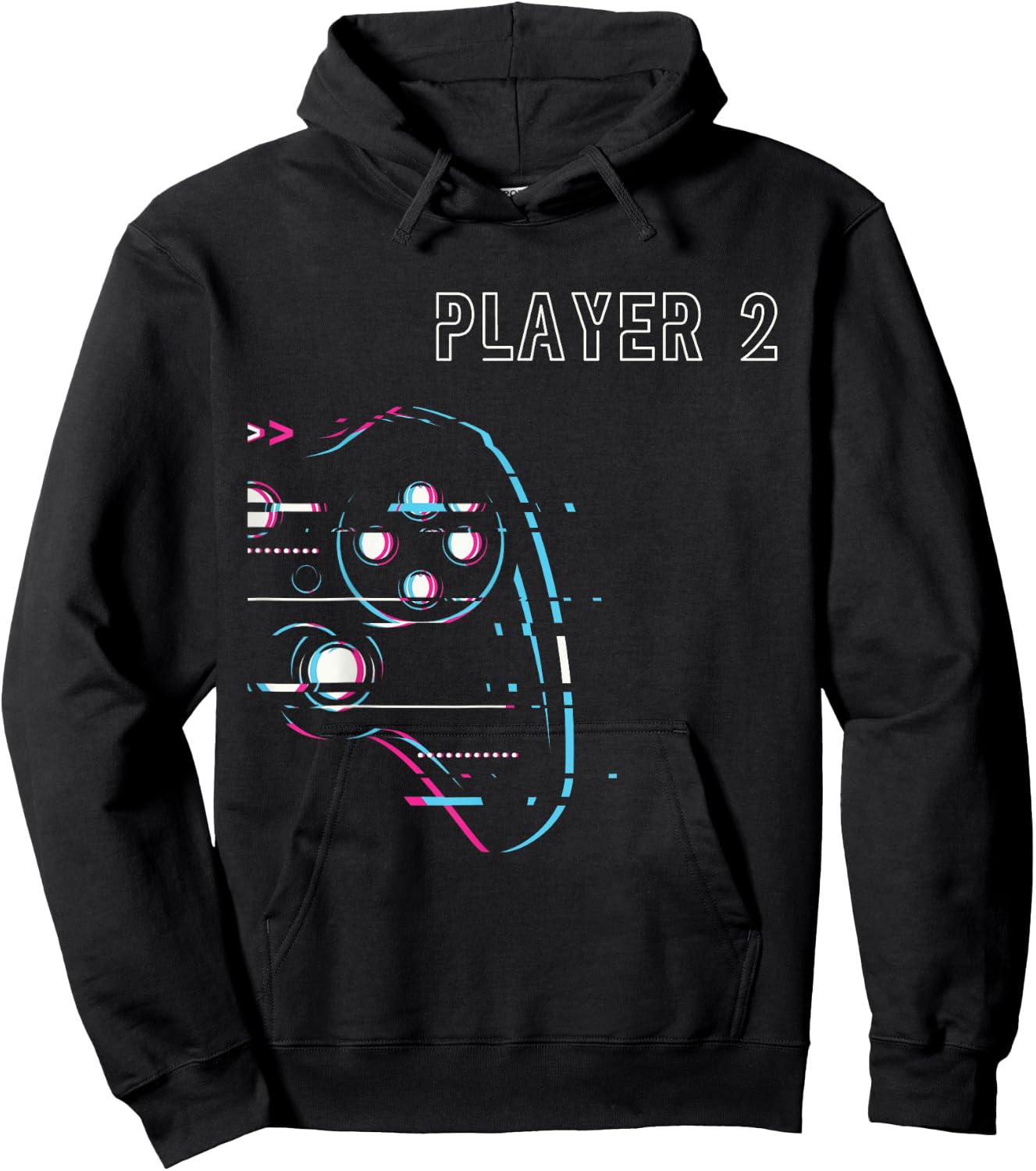 Gamer Couple - Player 1 Player 2 - Gamer Team Hoodie - Hoodie | Black