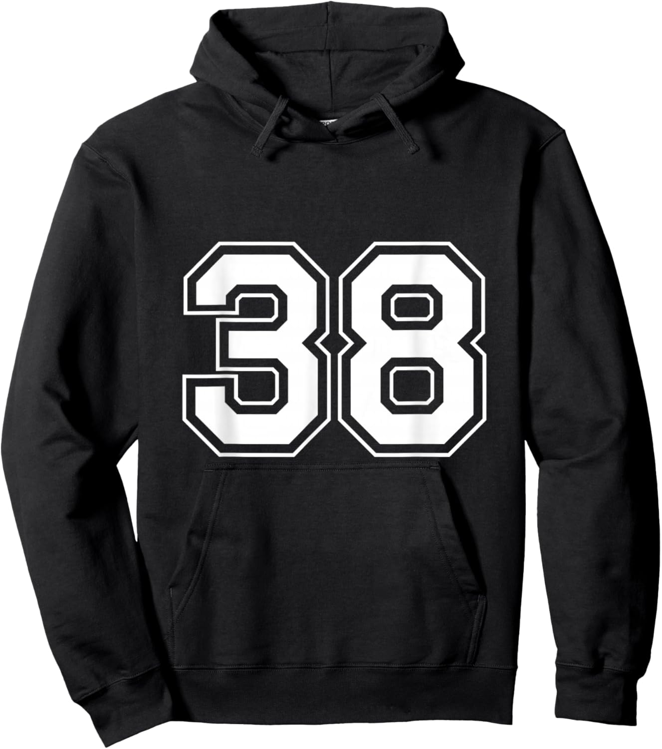 Number 38 Hoodie - Hoodie | Black