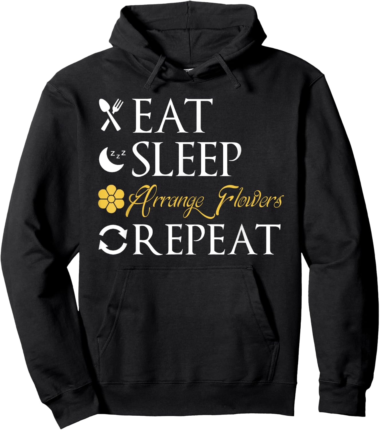 Florist Shirt Joke Floral Designer Job Funny Florist Gift Hoodie - Hoodie | Black