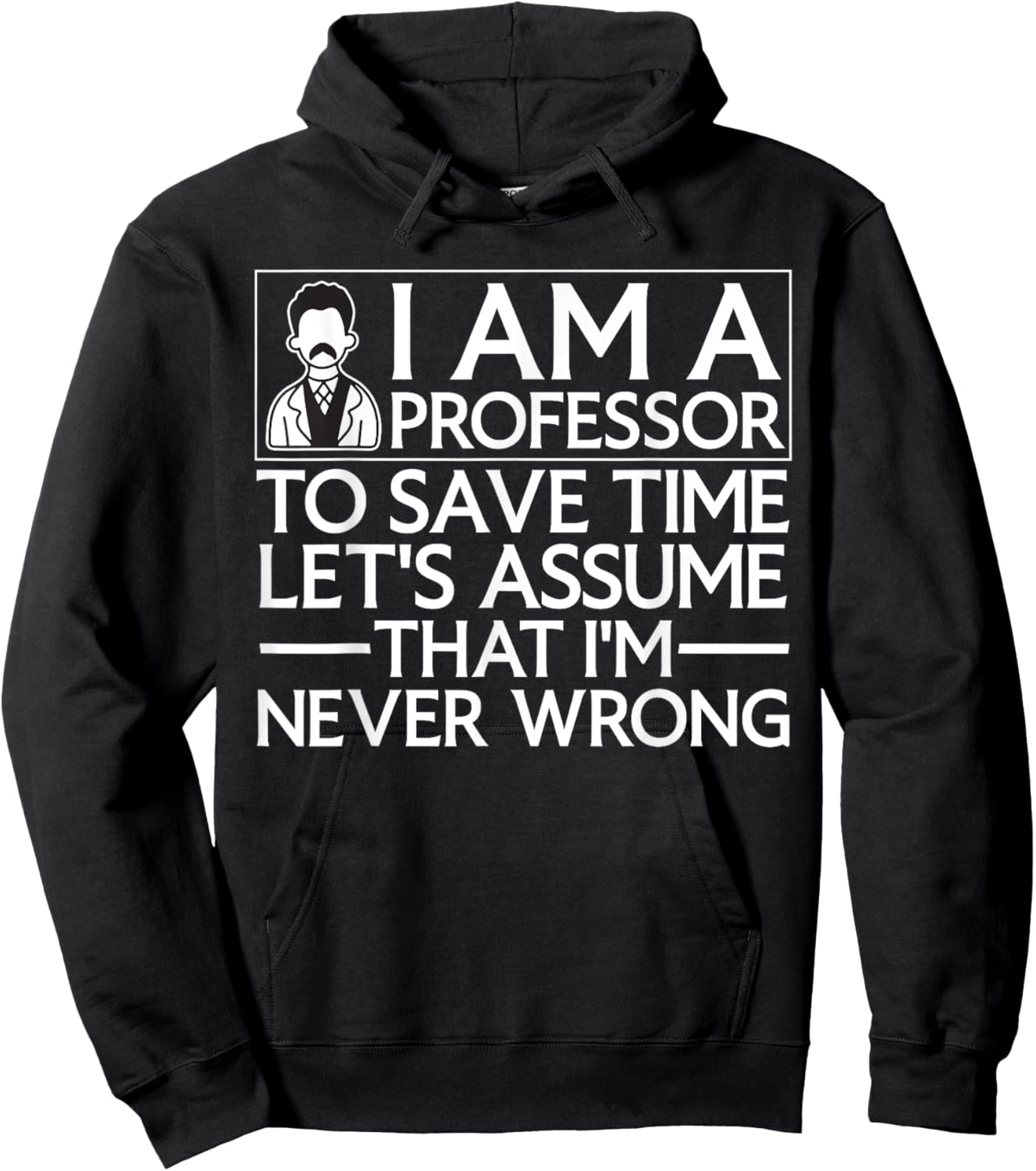Cute Professor Design Women School College Professor Hoodie - Hoodie | Black