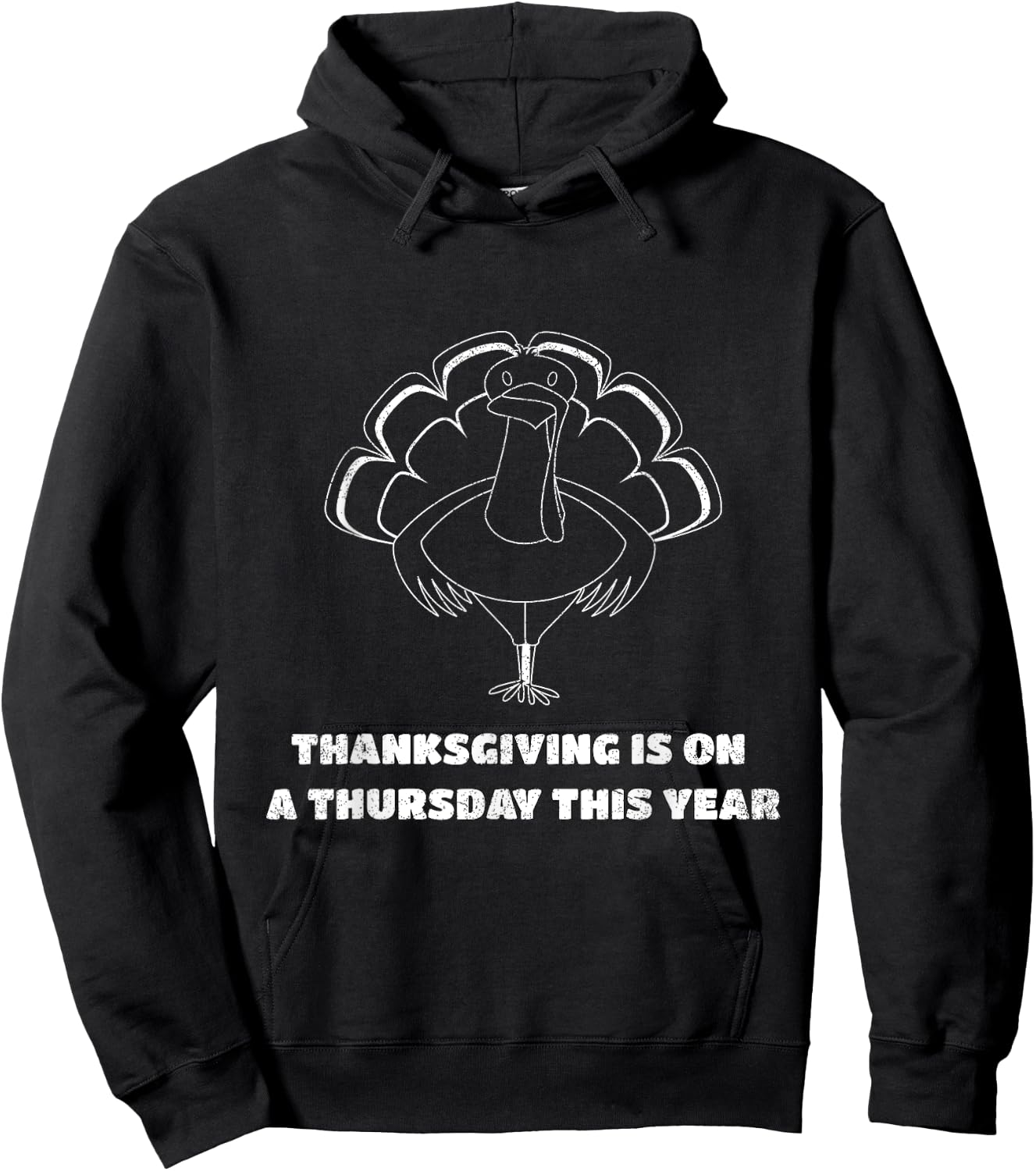 Thanksgiving is on a Thursday this year Hoodie - Hoodie | Black