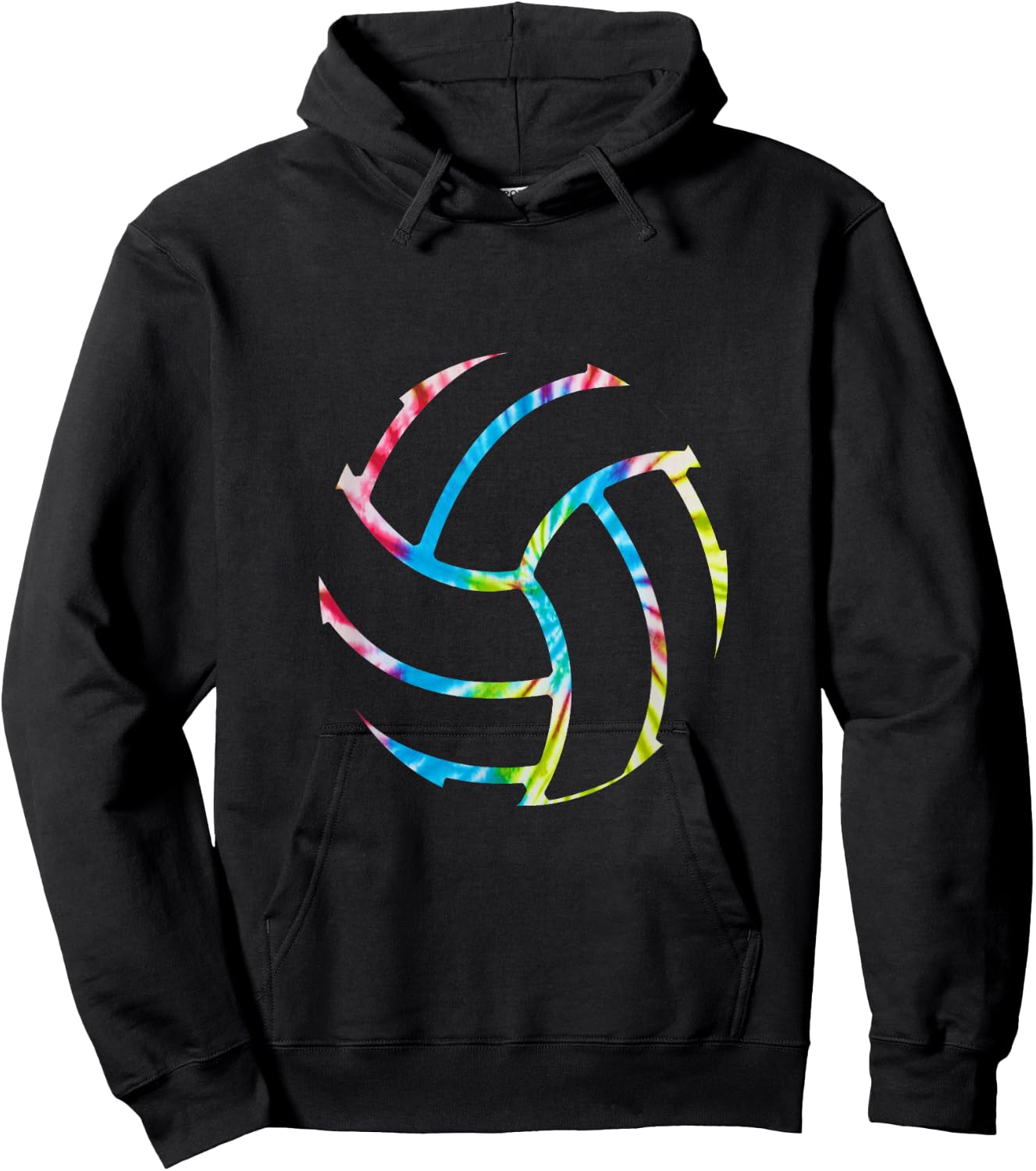 Volleyball stuff attire tie dye Gift a teen girl player Hoodie - Hoodie | Black