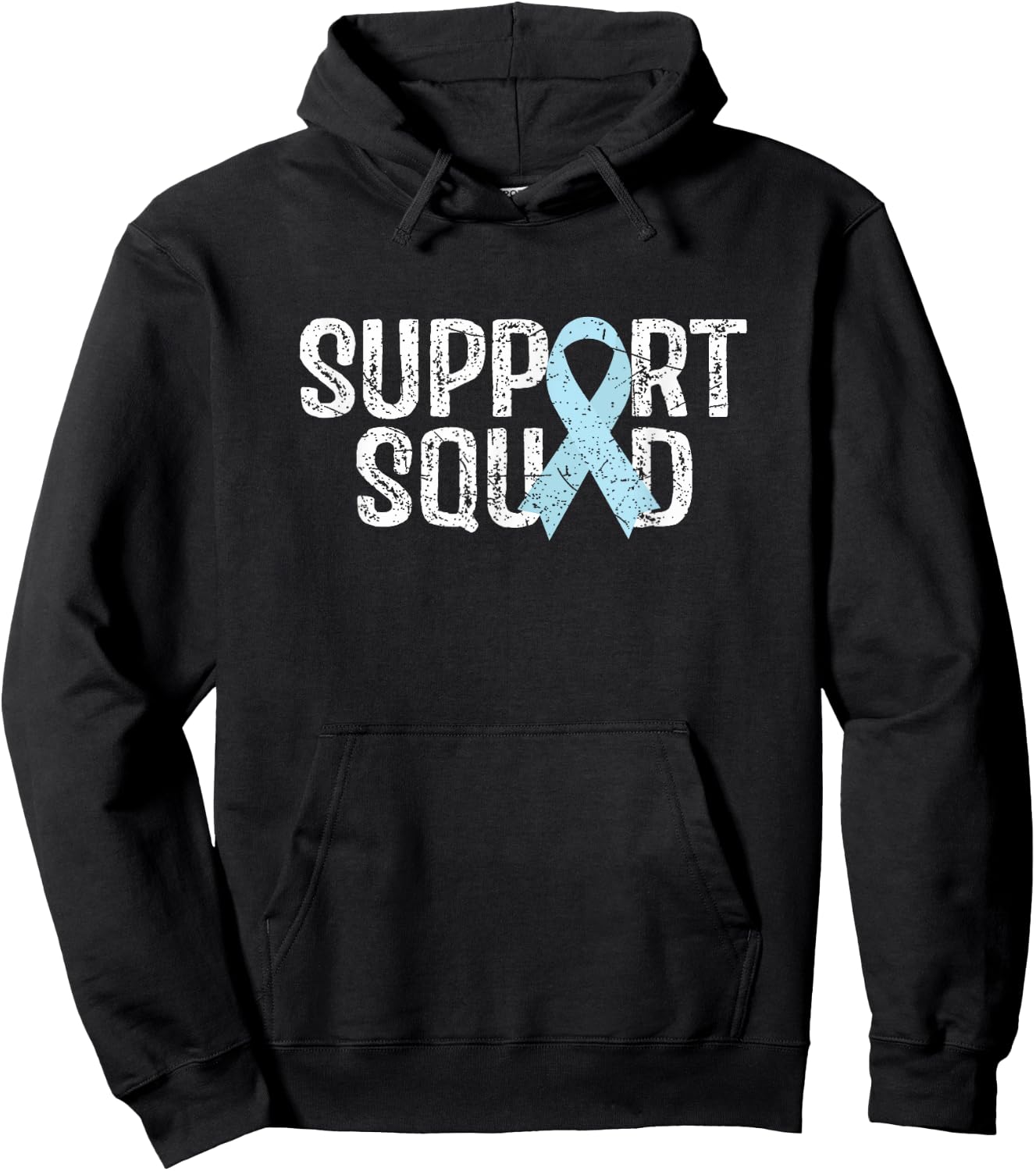 Support Squad Prostate Cancer Awareness Hoodie - Hoodie | Black