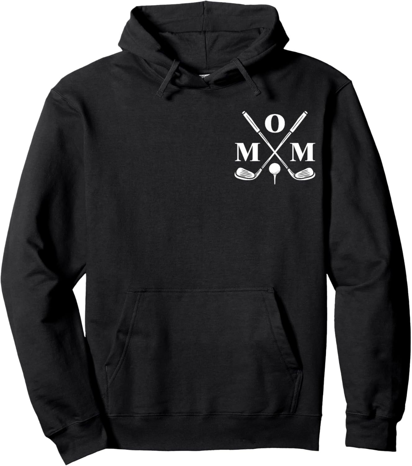 Funny Par Mom Golf Matching Golfing Quote Party Pocket Hoodie - Hoodie | Black