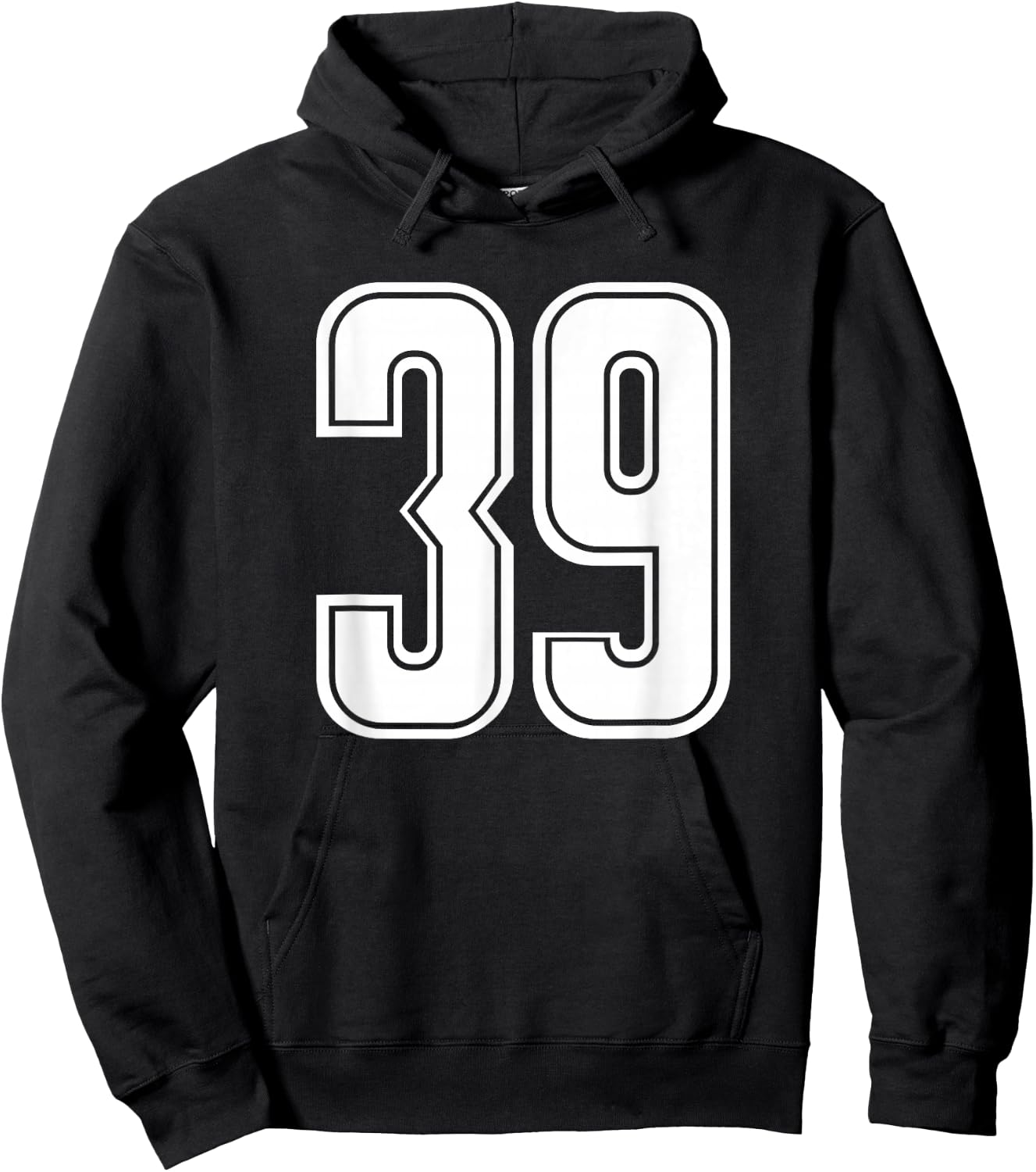 Sport Team Number #39 Hoodie - Hoodie | Black