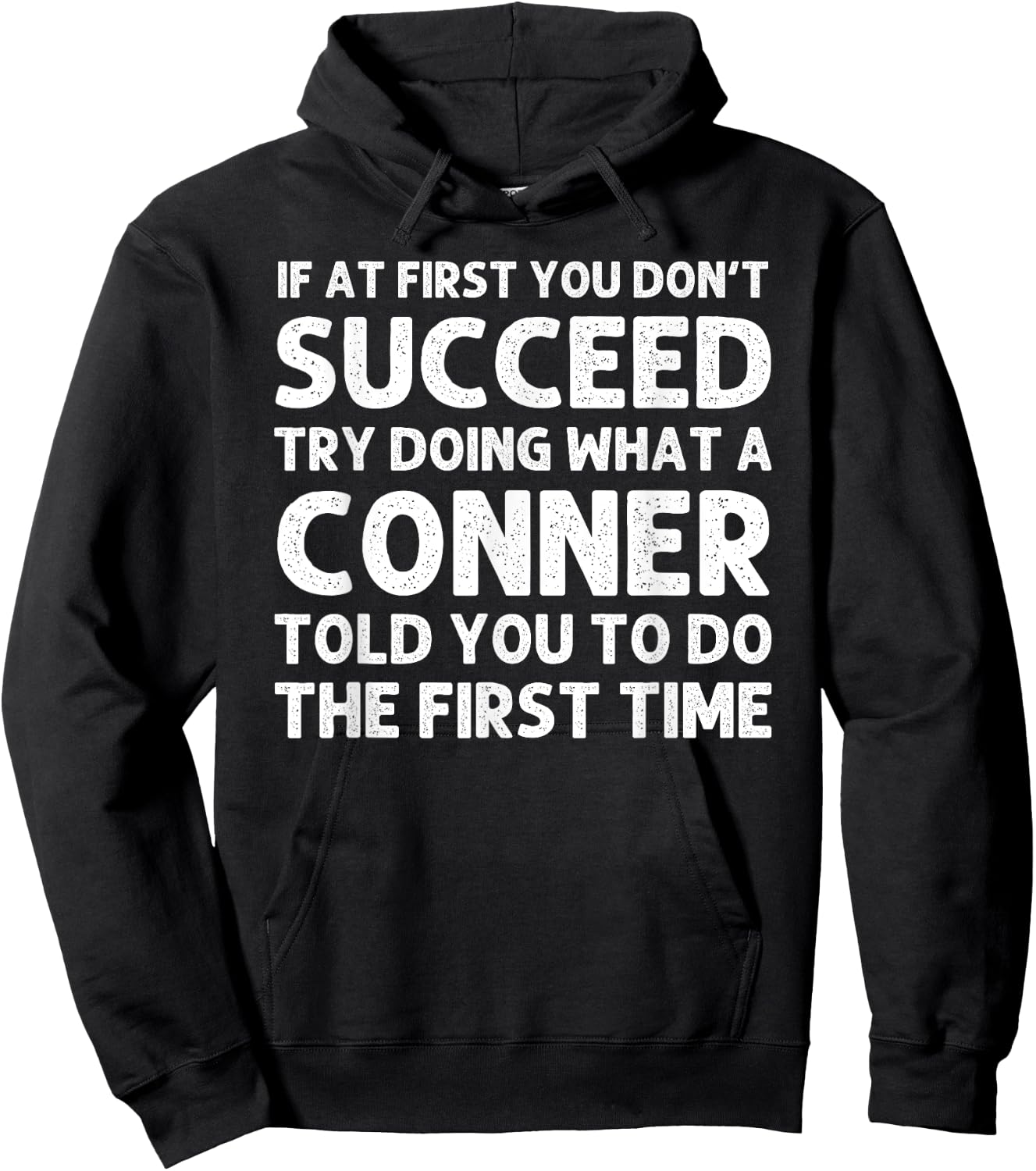 CONNER Funny Surname Family Tree Birthday Reunion Idea Hoodie - Hoodie | Black