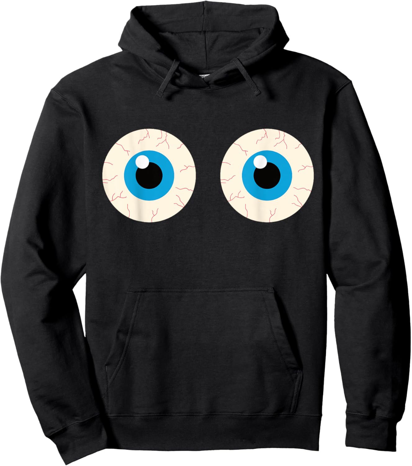 Boob Eyes Funny Halloween Boobie Adult Humor Simple Costume Hoodie - Hoodie | Black