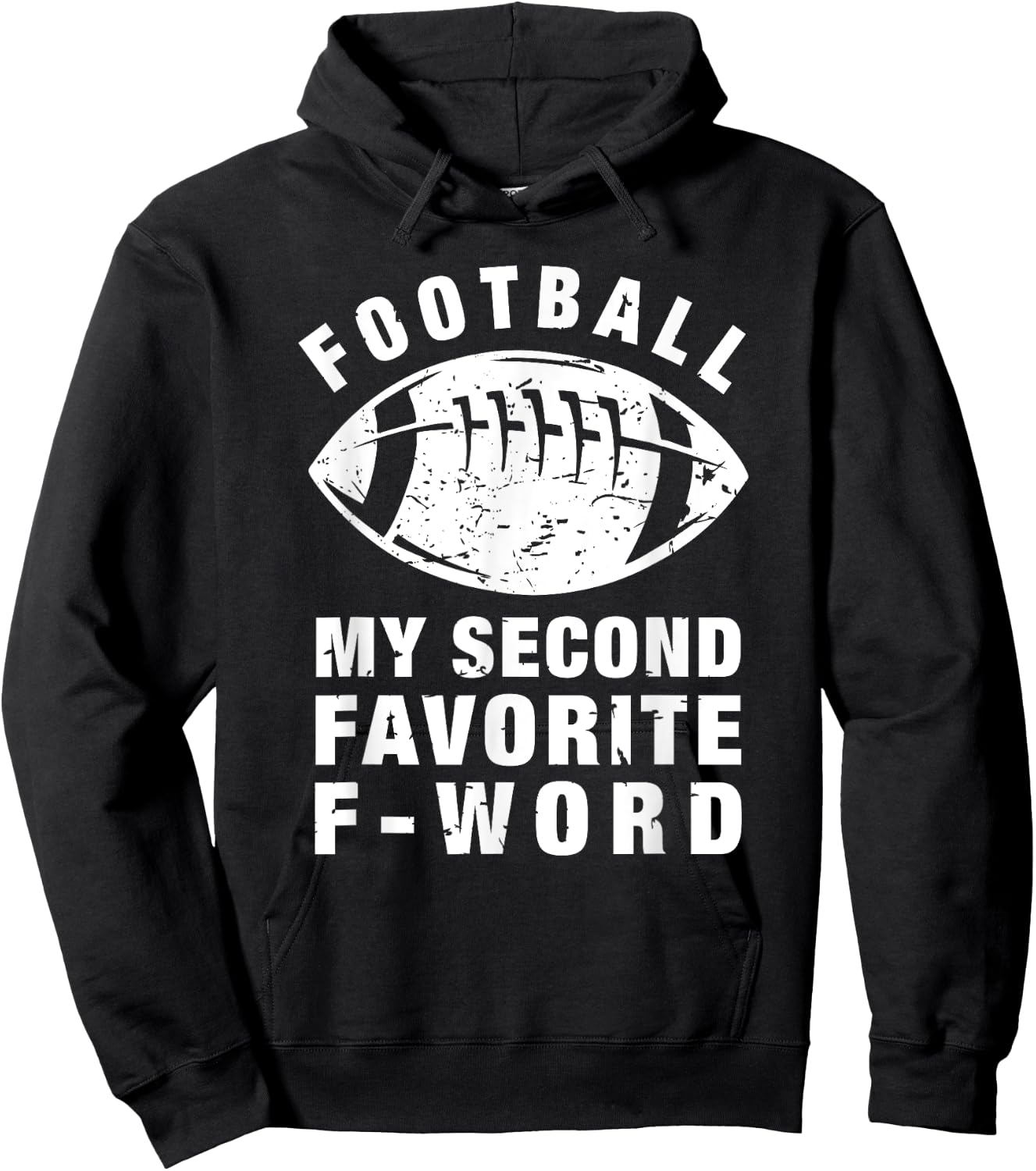 Football is My Second Favorite F Word - Women Gifts Hoodie - Hoodie | Black