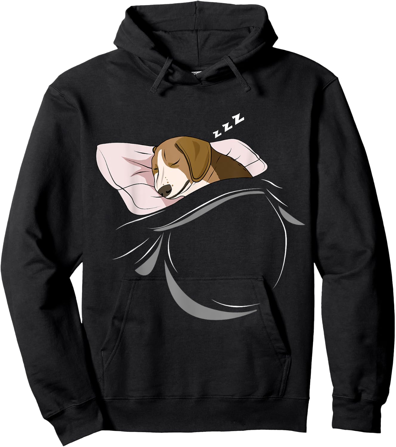 Funny Beagle Merch , Men & Kids Beagle Sleeping Dog Pajamas Nap PJs Outfit Gift -Adults Black Short Sleeve Small Hoodie - Hoodie | Black