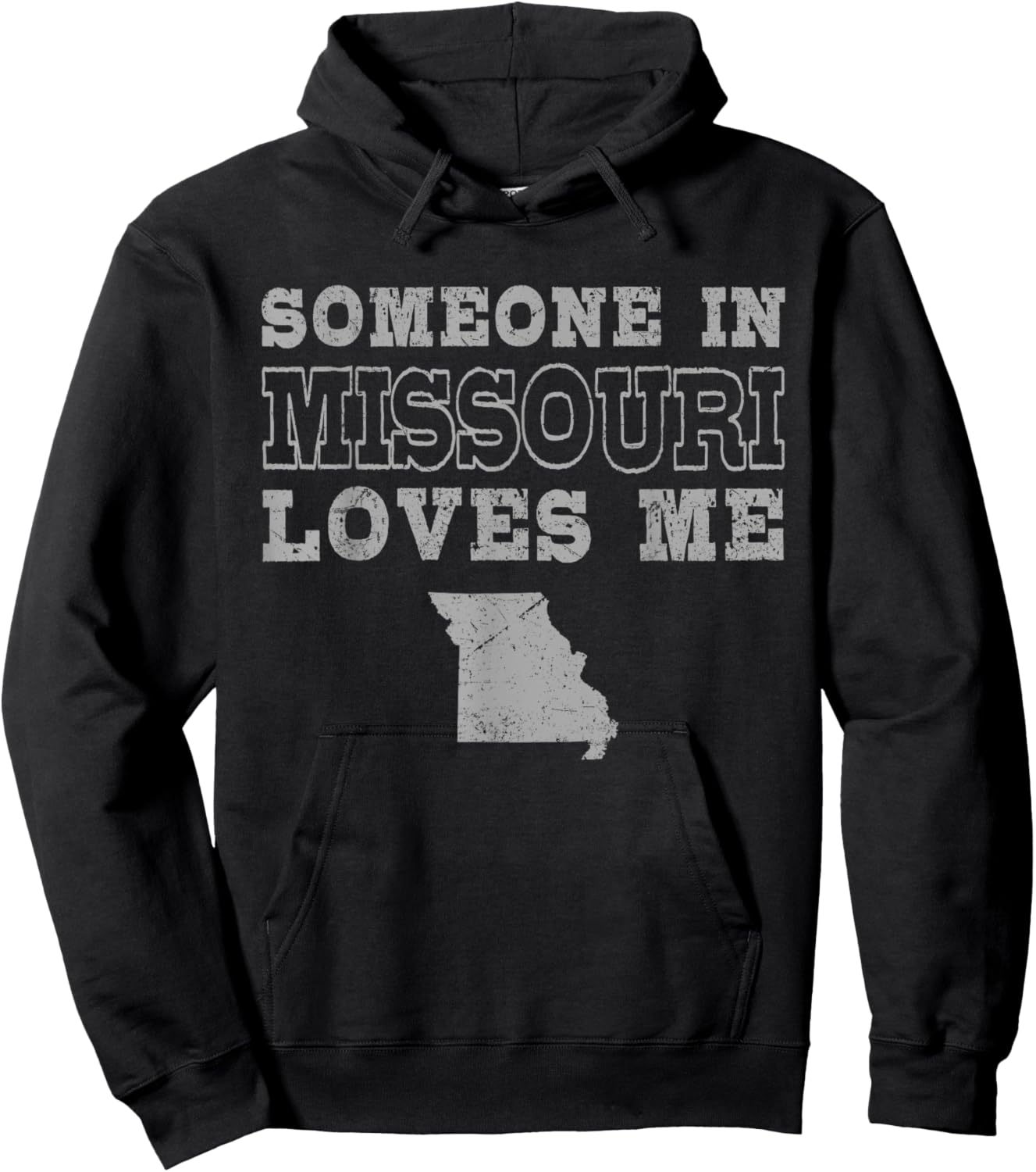 Someone In Missouri Loves Me Vintage US State Hoodie - Hoodie | Black