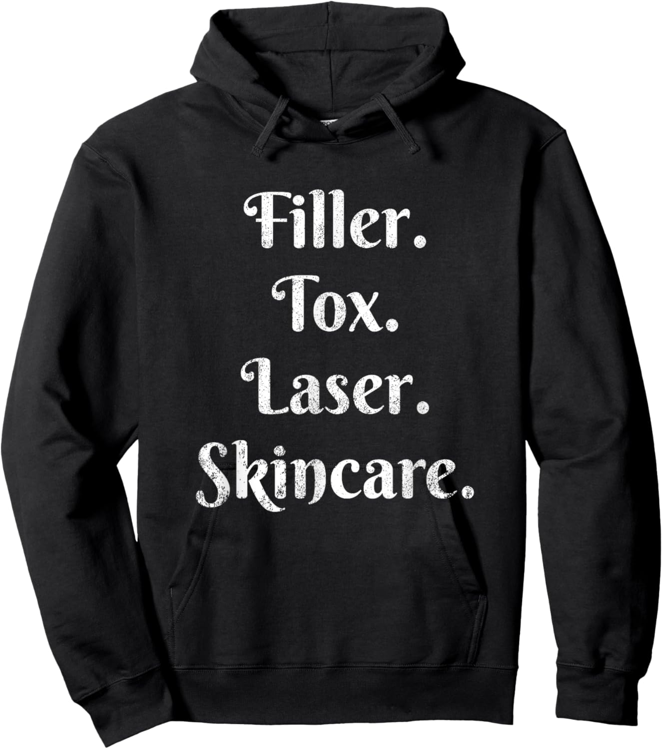 Vintage Filler Tox Laser Skincare Esthetic Nurse Injector Hoodie - Hoodie | Black