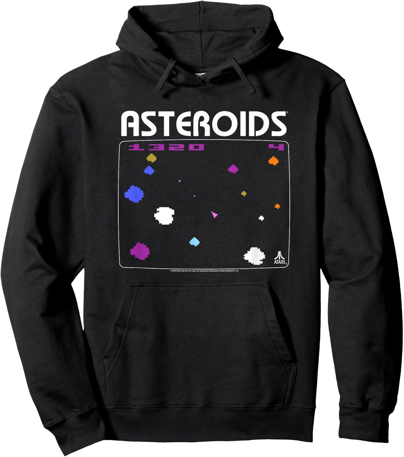 Atari Asteroids Screen Hoodie - Hoodie | Black
