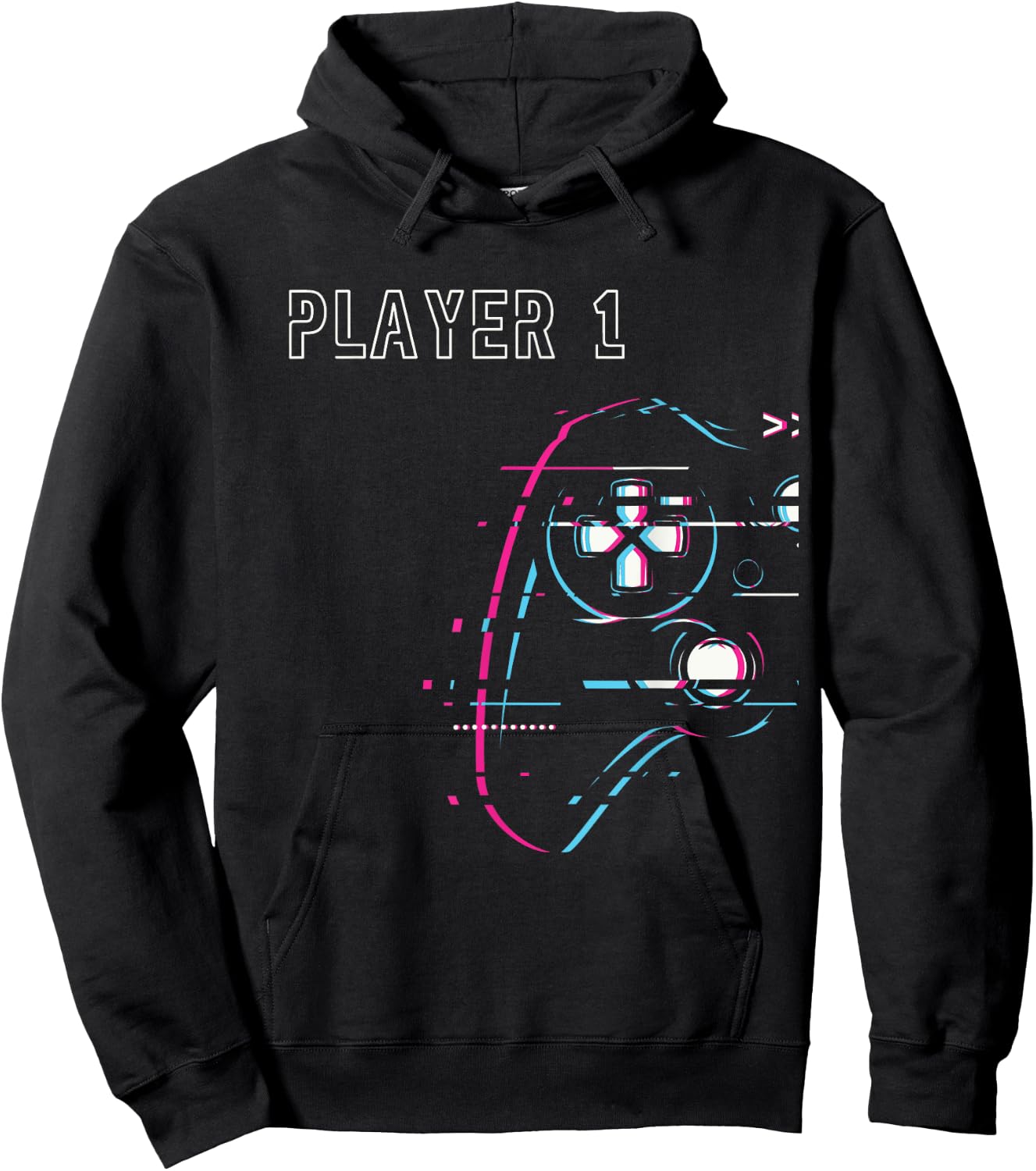 Gamer Couple - Player 1 Player 2 - Gamer Team Hoodie - Hoodie | Black