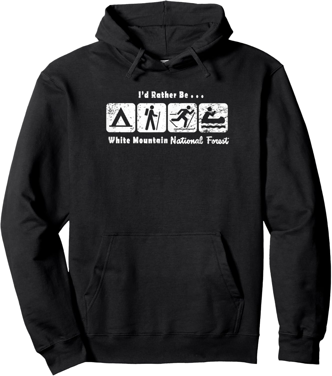 Rather Be White Mountain National Forest Hoodie - Hoodie | Black