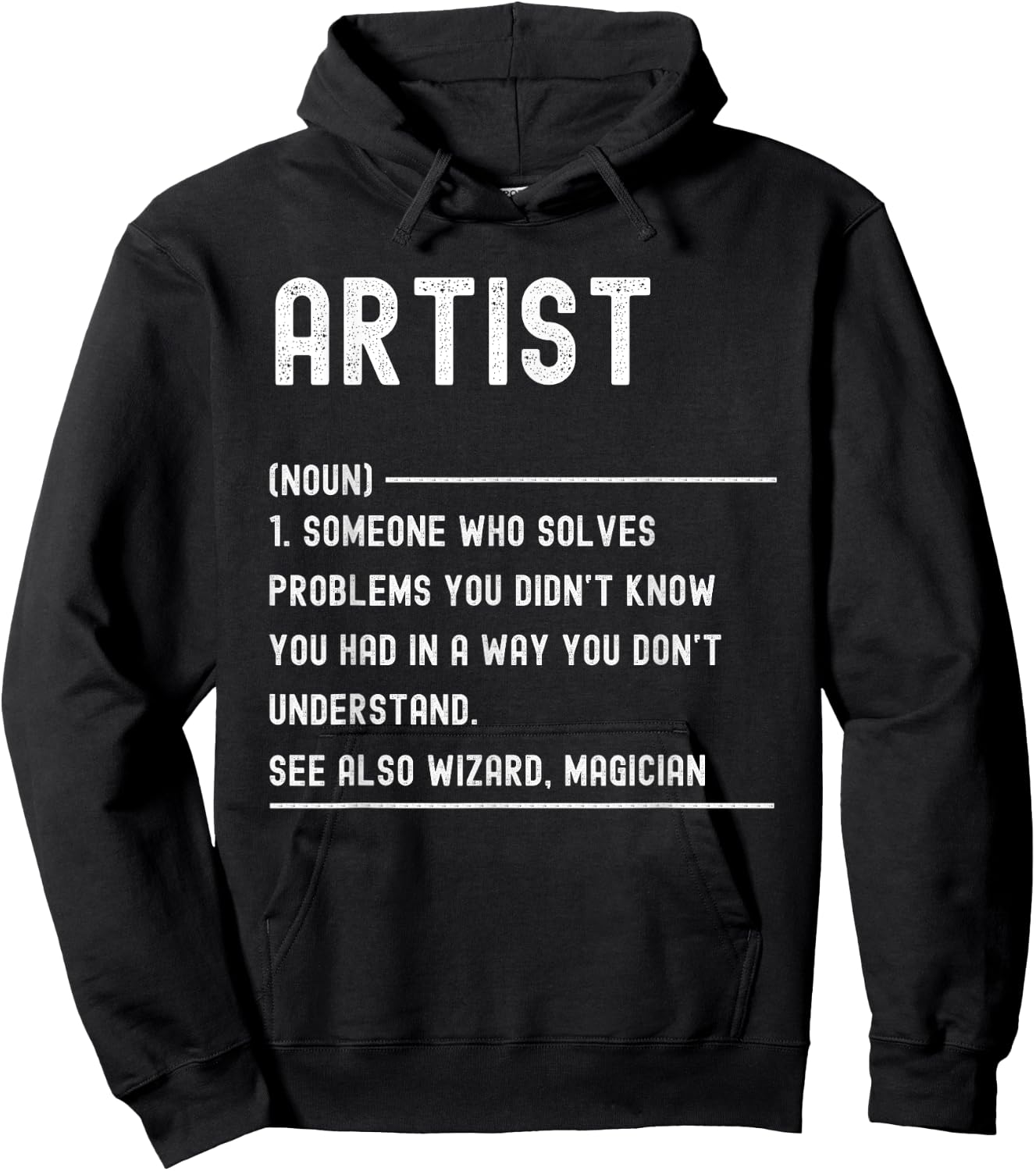 Art Teacher Definition Shirts Funny Job Title Hoodie - Hoodie | Black