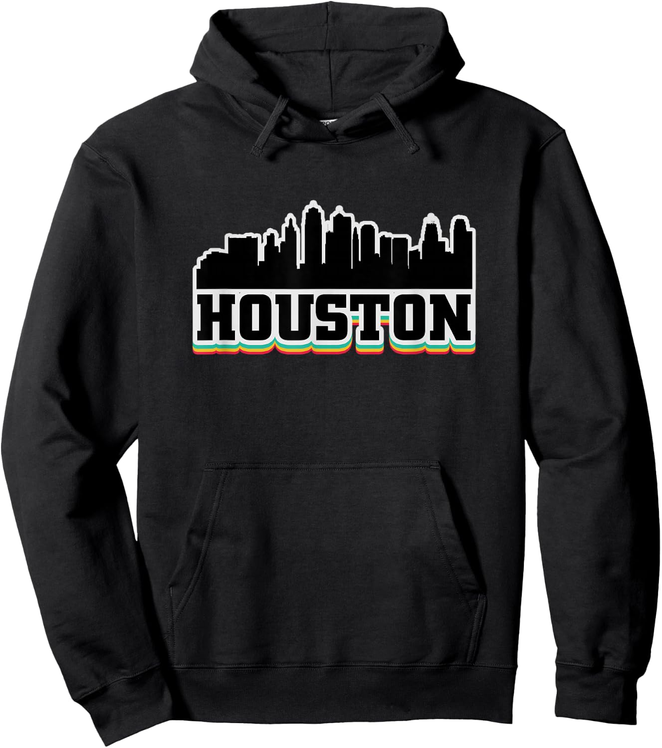 Houston Texas TX Souvenir Graphic Design T Gifts Hoodie - Hoodie | Black
