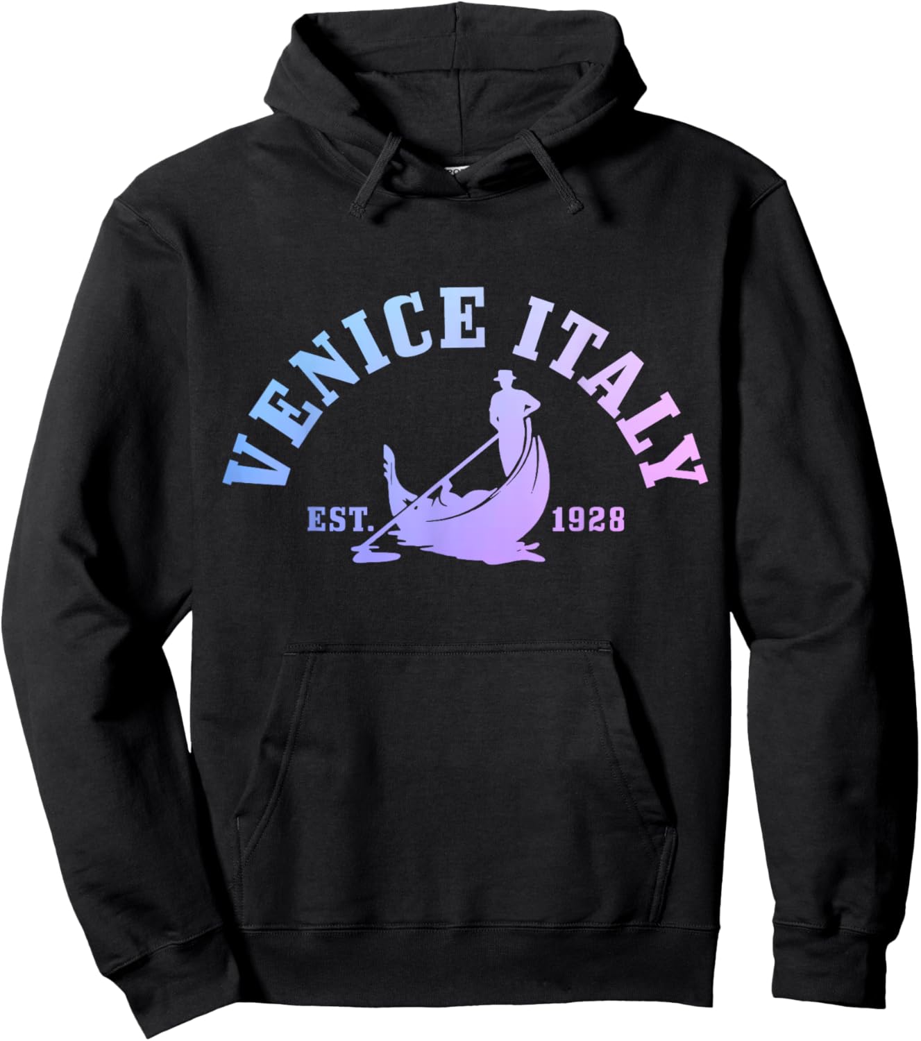 Venice Italy Venezia Italia Vintage Souvenir Italian Hoodie - Hoodie | Black