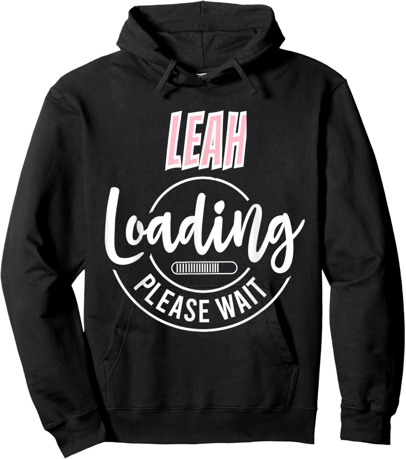 Leah Custom Personalized Girls Baby Shower Shirt Hoodie - Hoodie | Black