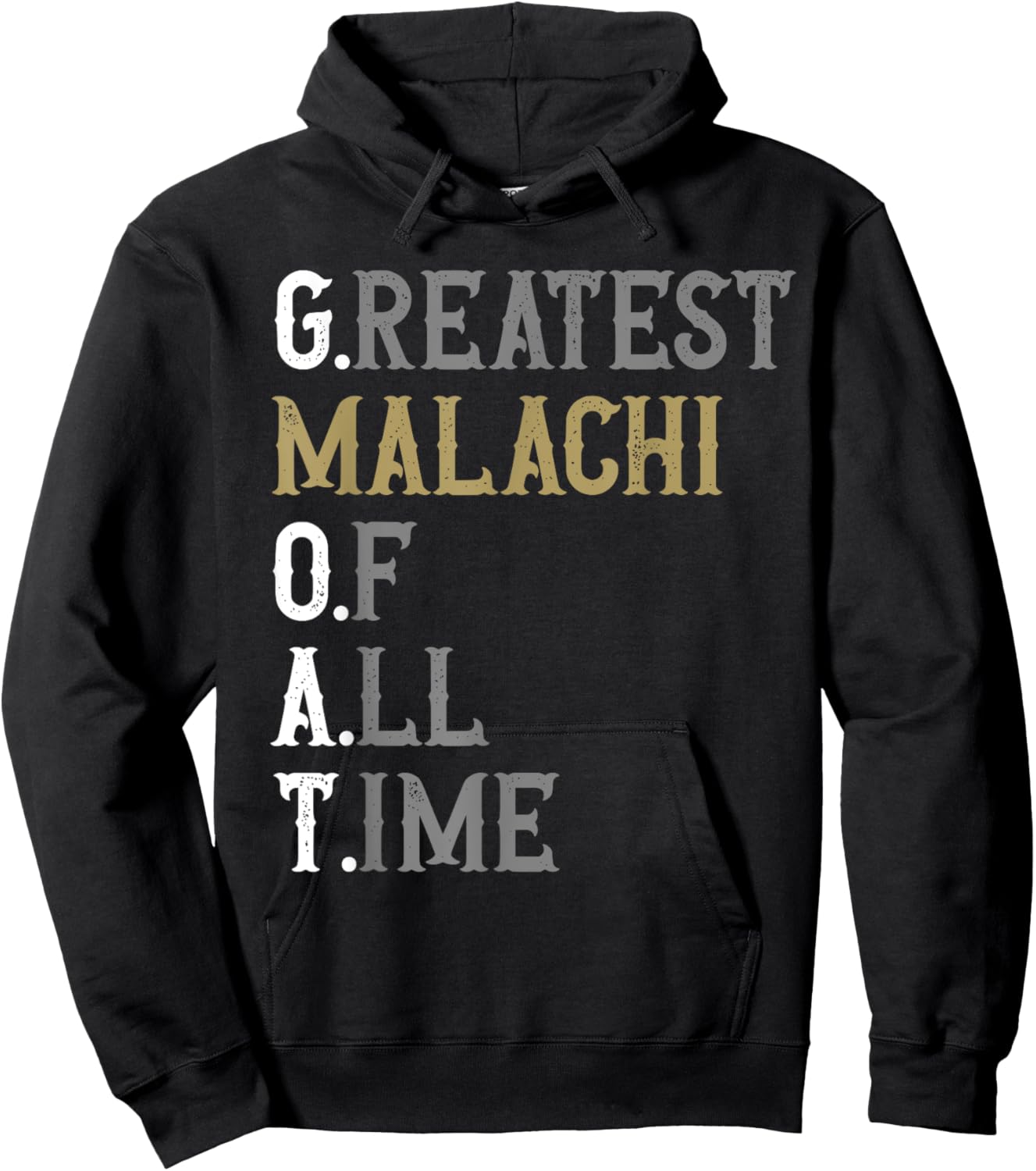 Greatest Malachi of all time | GOAT | Malachi Hoodie - Hoodie | Black