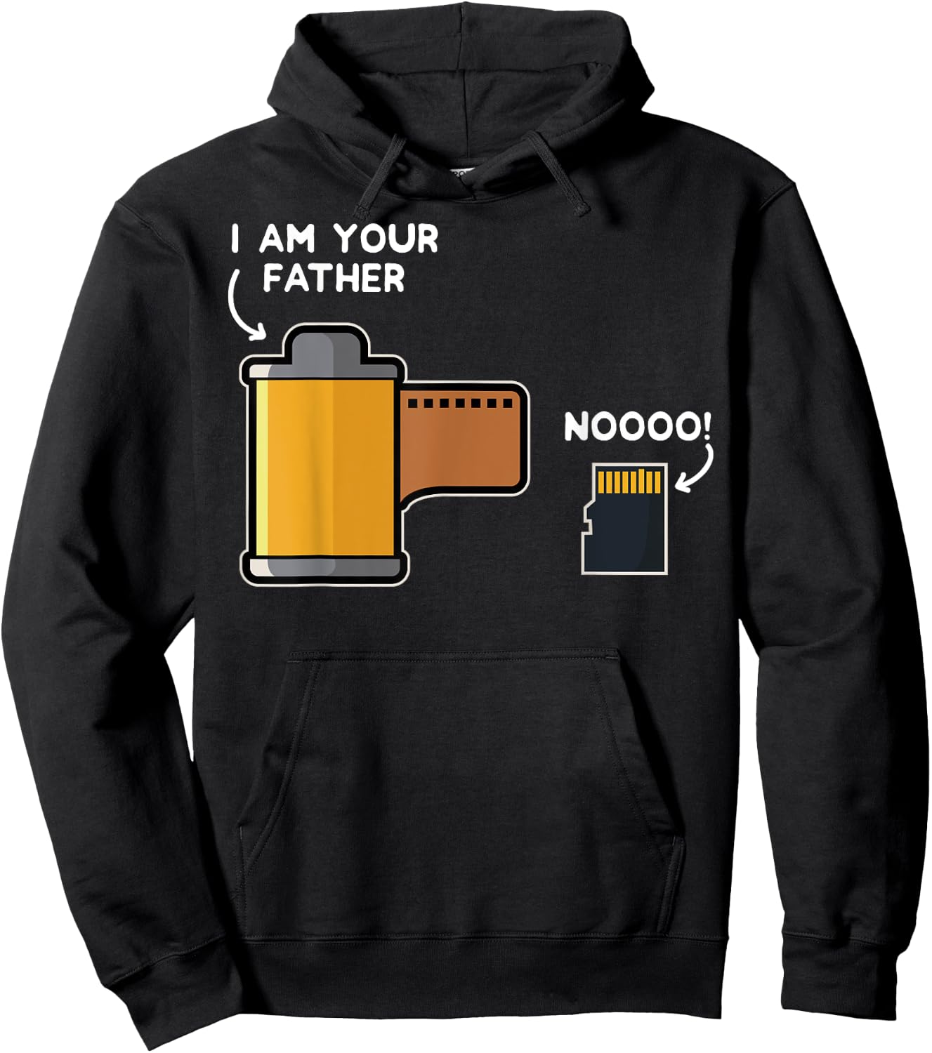 Funny Photography Gift Design Film Father of SD Card Hoodie - Hoodie | Black