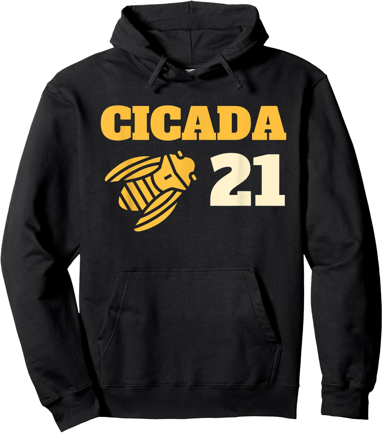 Cicada 21 Bug Lover Simple Graphic Entomologist Hoodie - Hoodie | Black