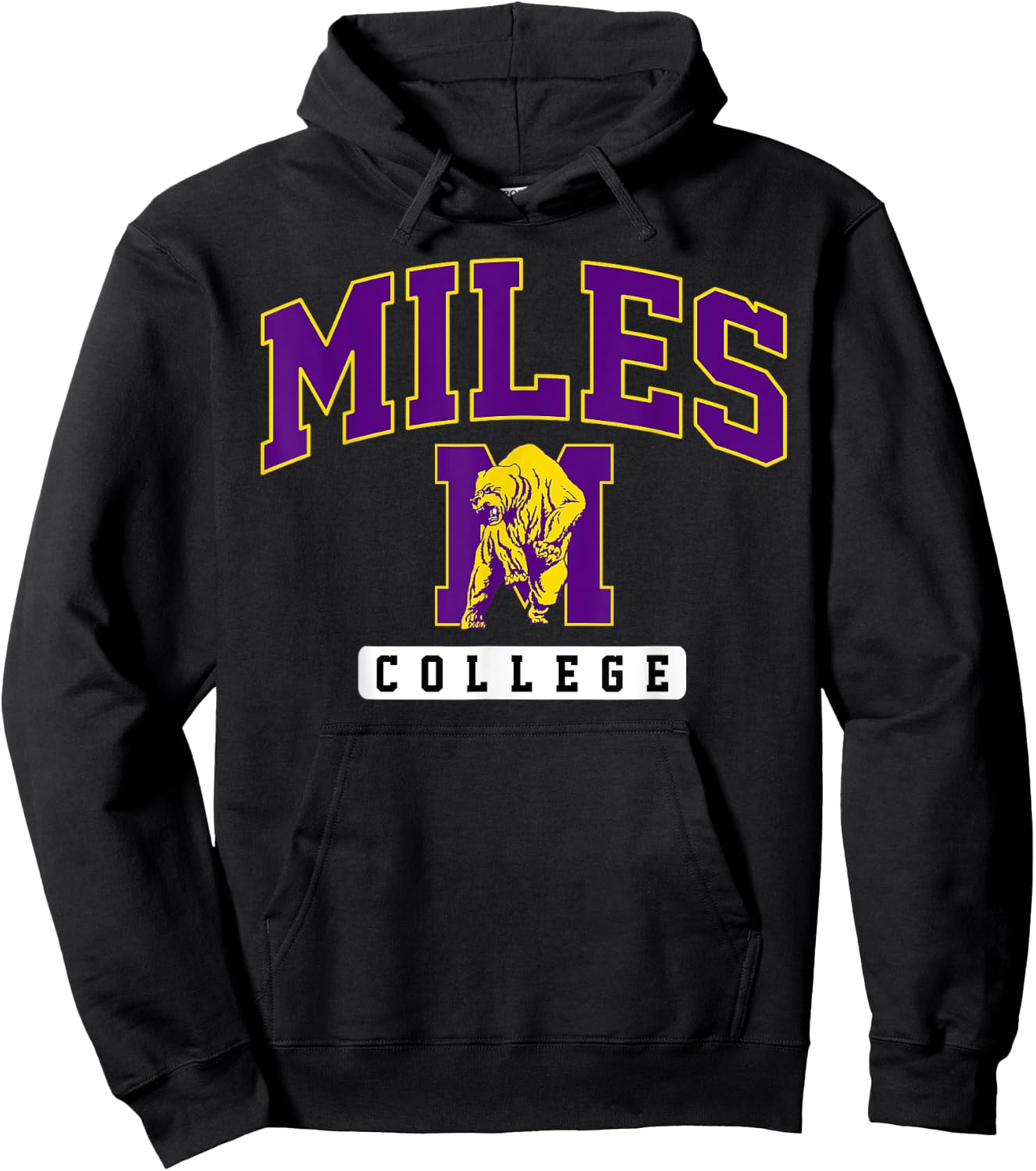 Miles College Arch Vintage Athletics Women Hoodie - Hoodie | Black