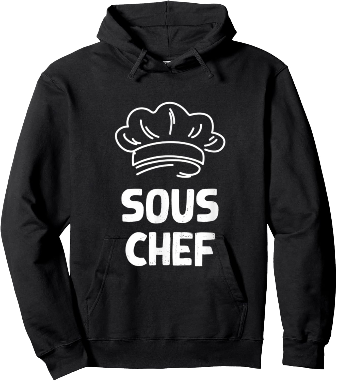 Sous Chef Matching Head Chef Cooking Kitchen Gift Mom Dad Hoodie - Hoodie | Black