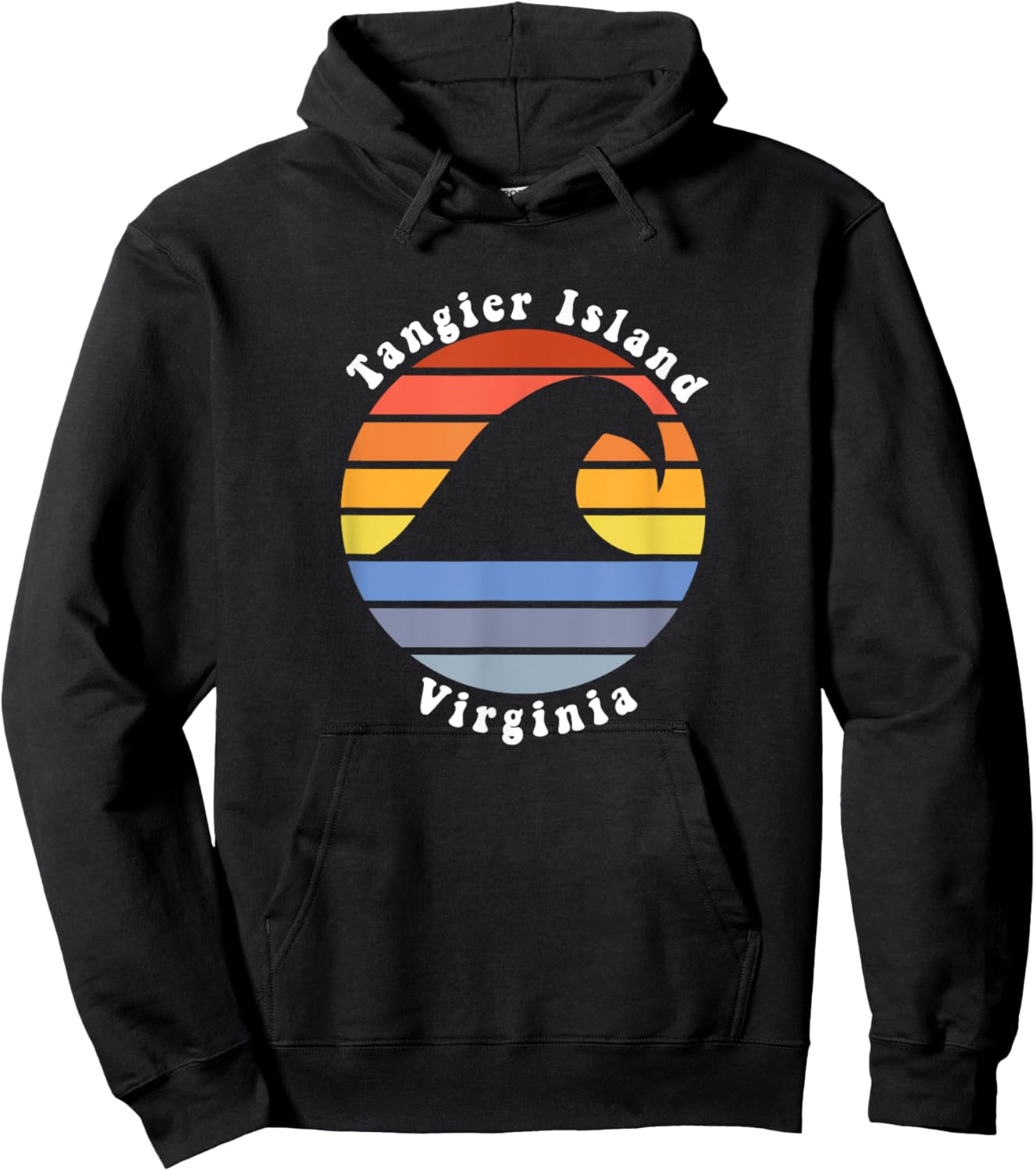 Tangier Island Virginia VA Beach Vacation Souvenir Hoodie - Hoodie | Black