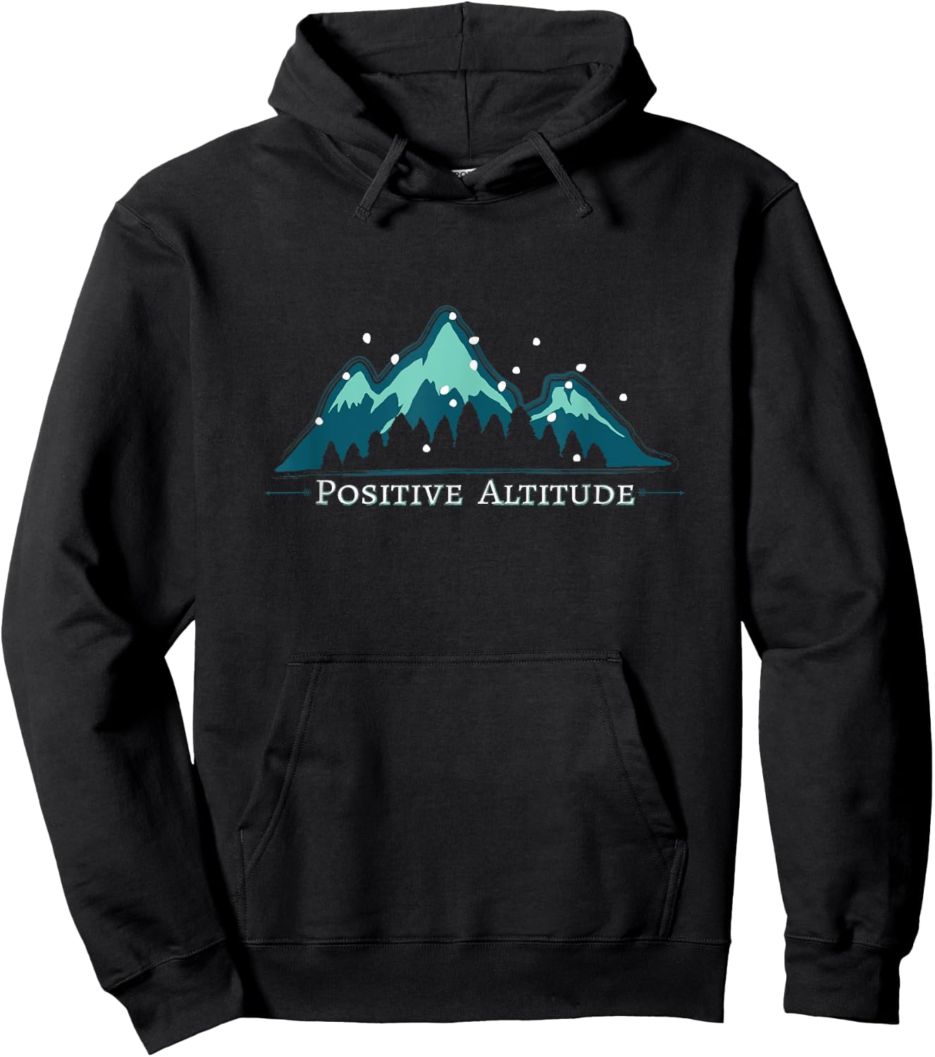 Positive Altitude Mountain Climbing Hoodie - Hoodie | Black