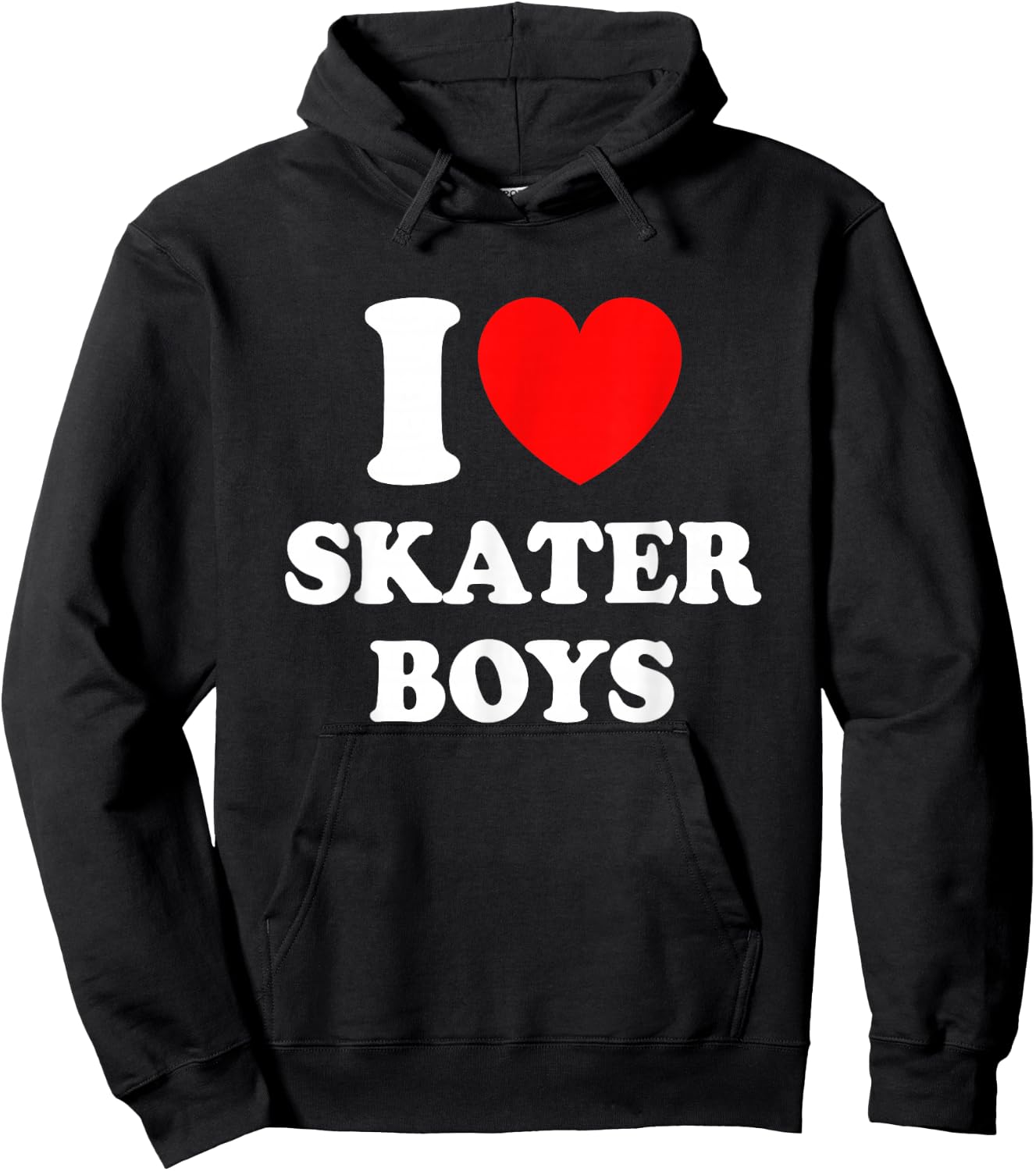 I Love Skater Boys for Skateboard Girls Mothers Day Hoodie - Hoodie | Black