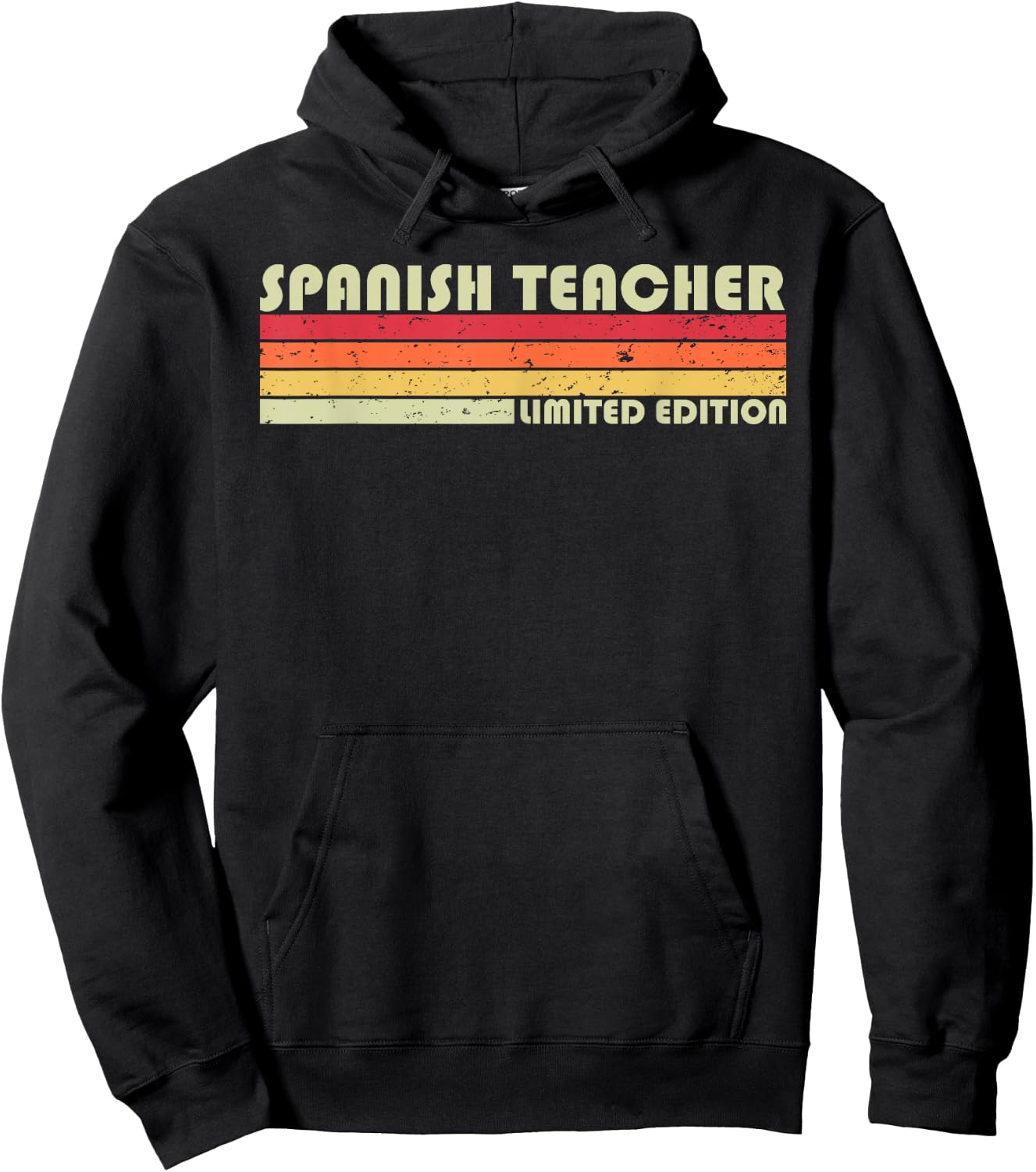 SPANISH TEACHER Funny Job Title Profession Birthday Worker Women Kids Hoodie - Hoodie | Black