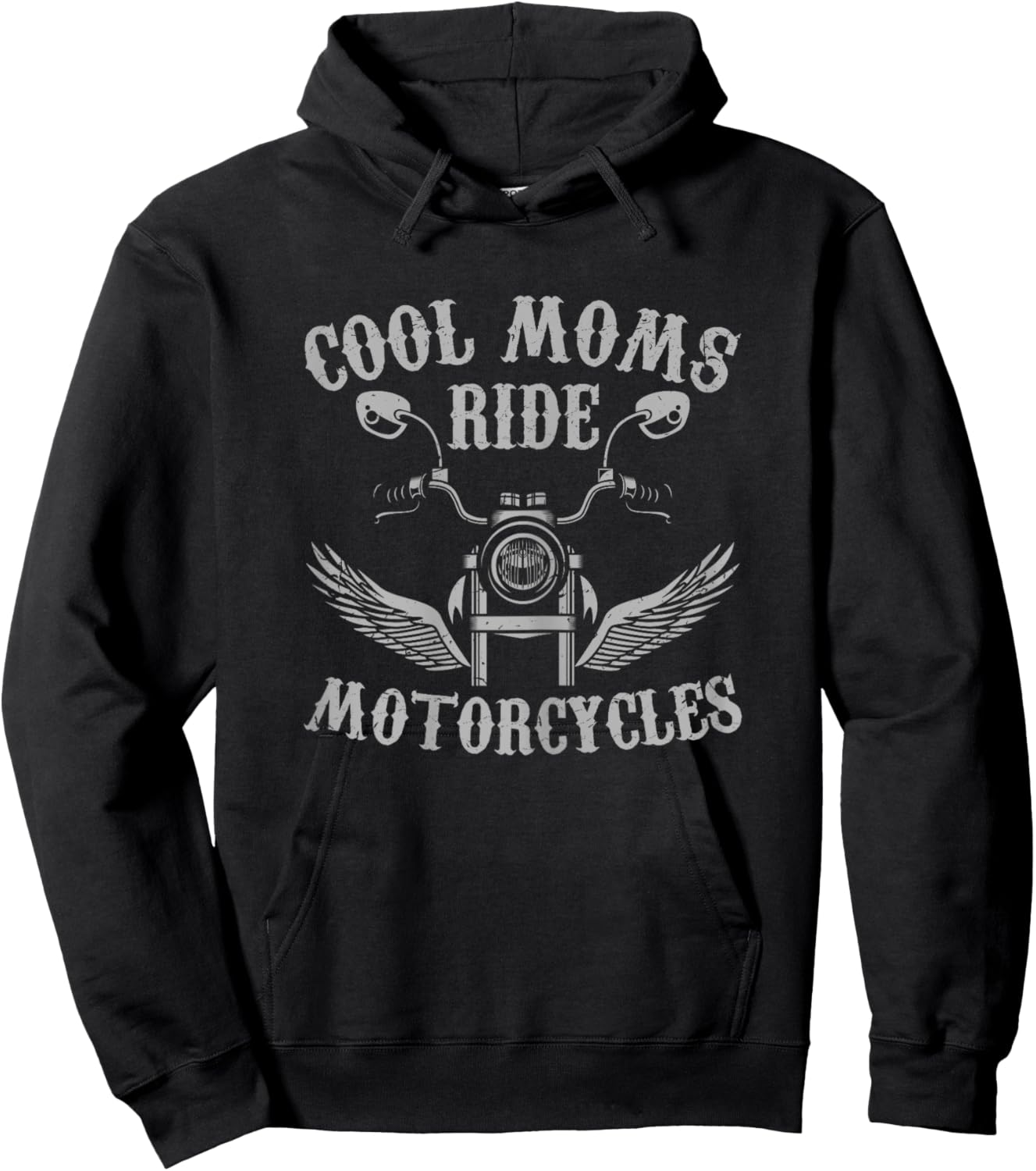 Mother's Day Cool Moms Ride Motorcycles Funny Hoodie - Hoodie | Black